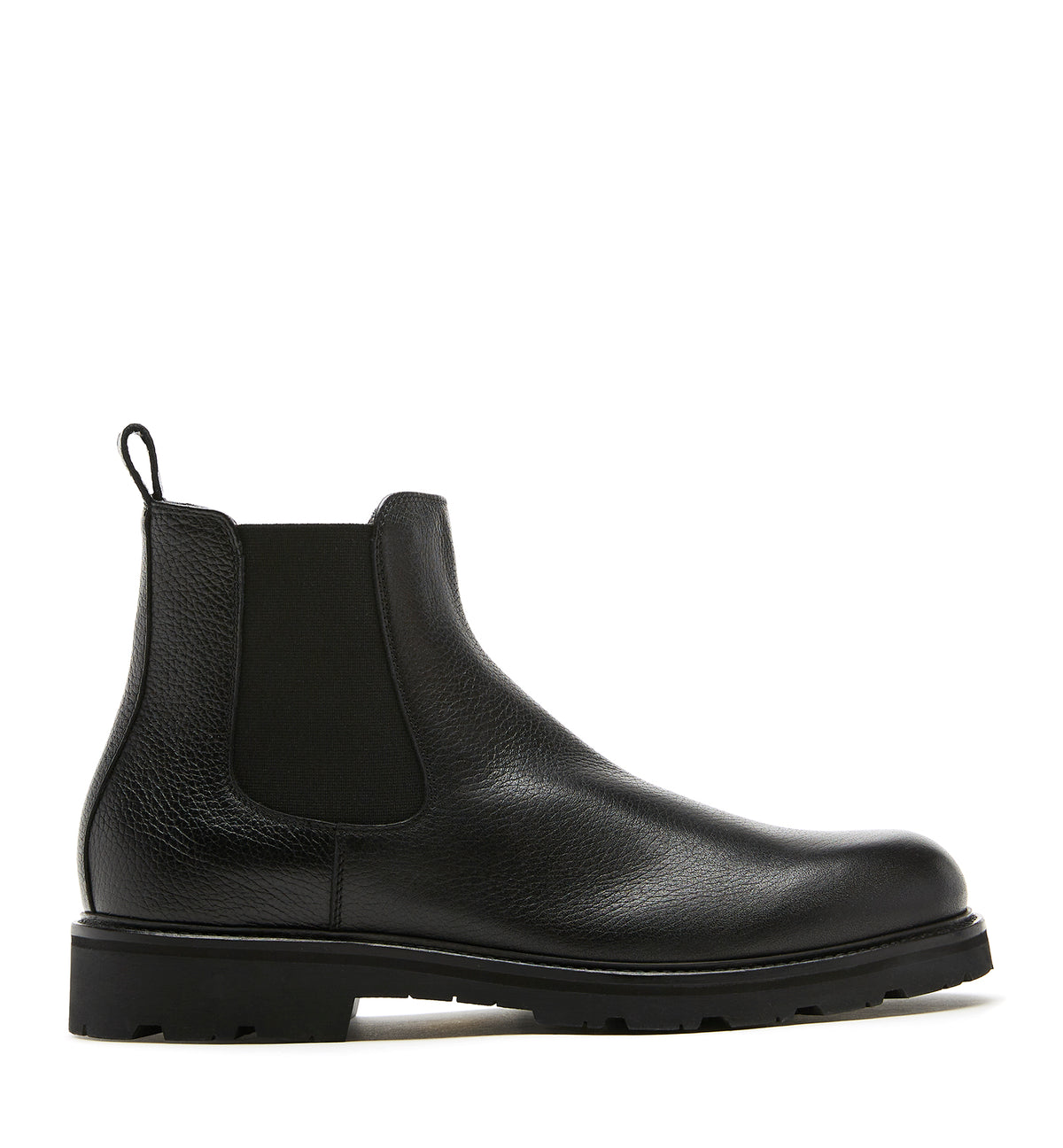 LACHLAN PEBBLED LEATHER BOOT