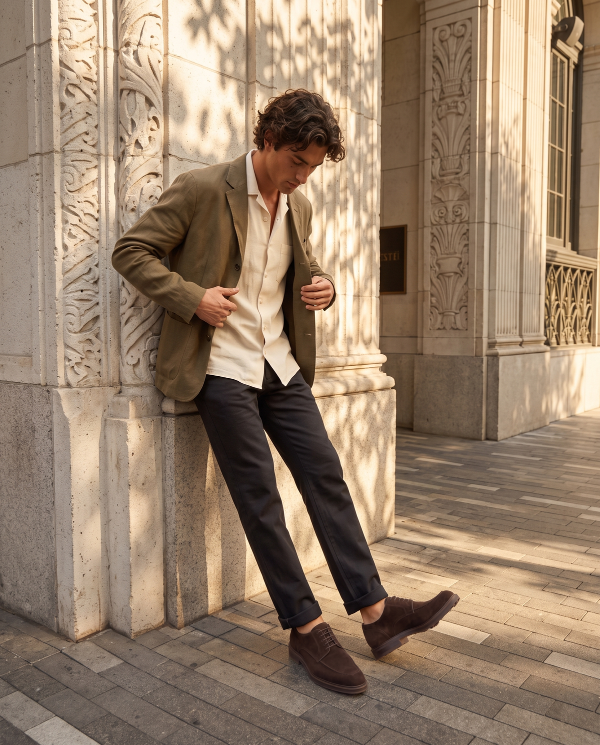 MERRICK MEN'S SUEDE LACE UP SHOE - La Canadienne