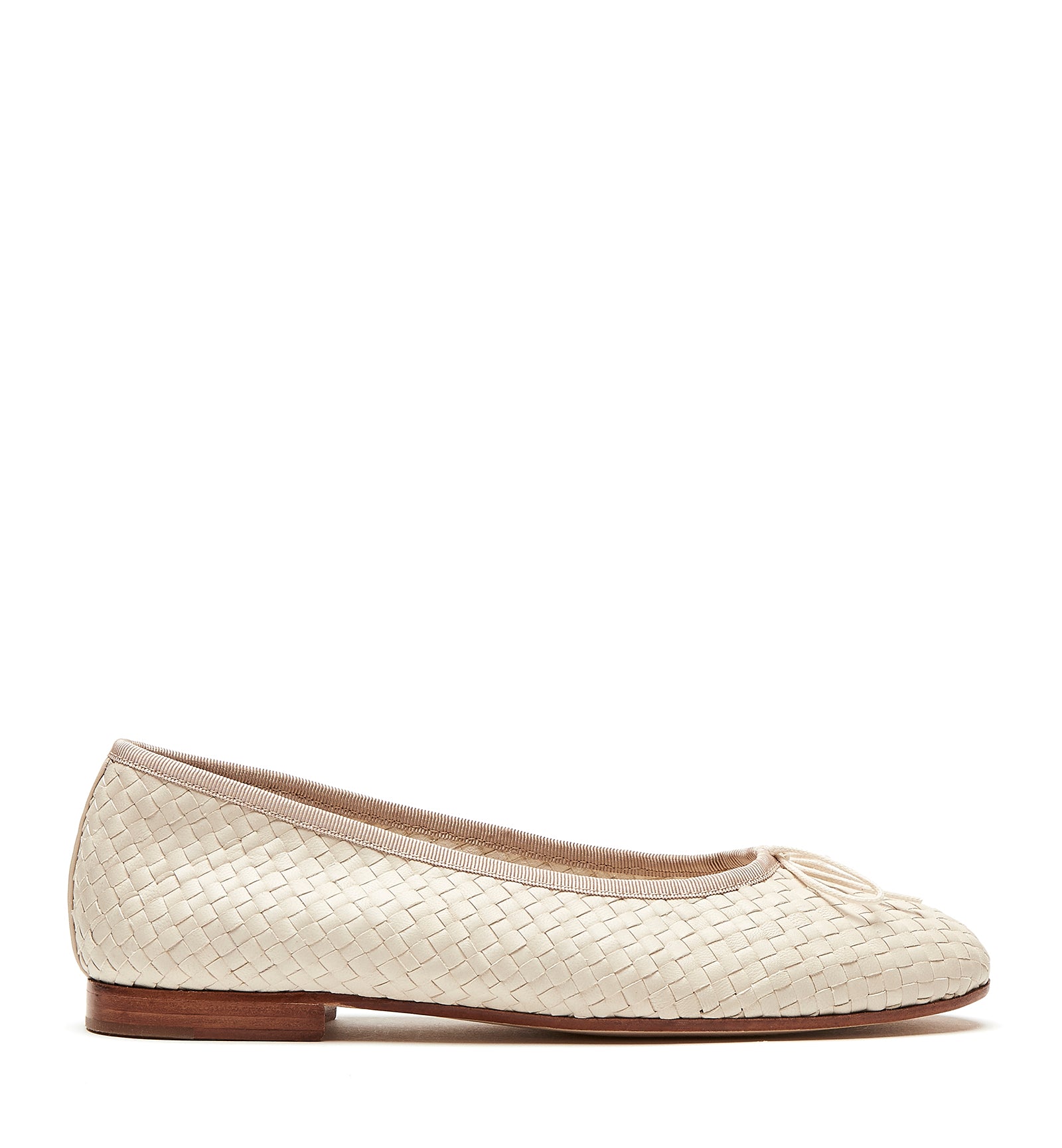 PACE WOVEN LEATHER FLAT