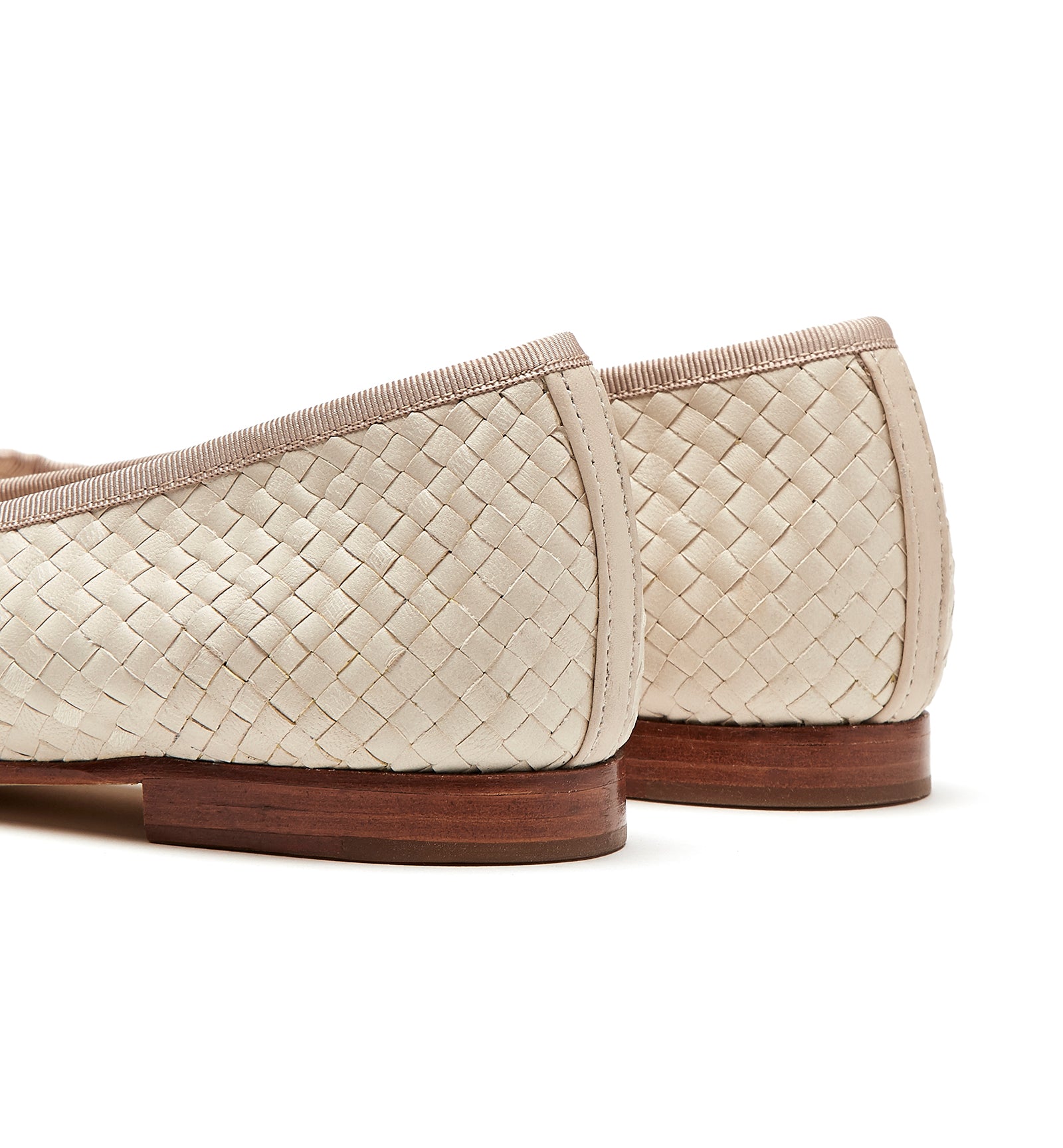 PACE WOVEN LEATHER FLAT