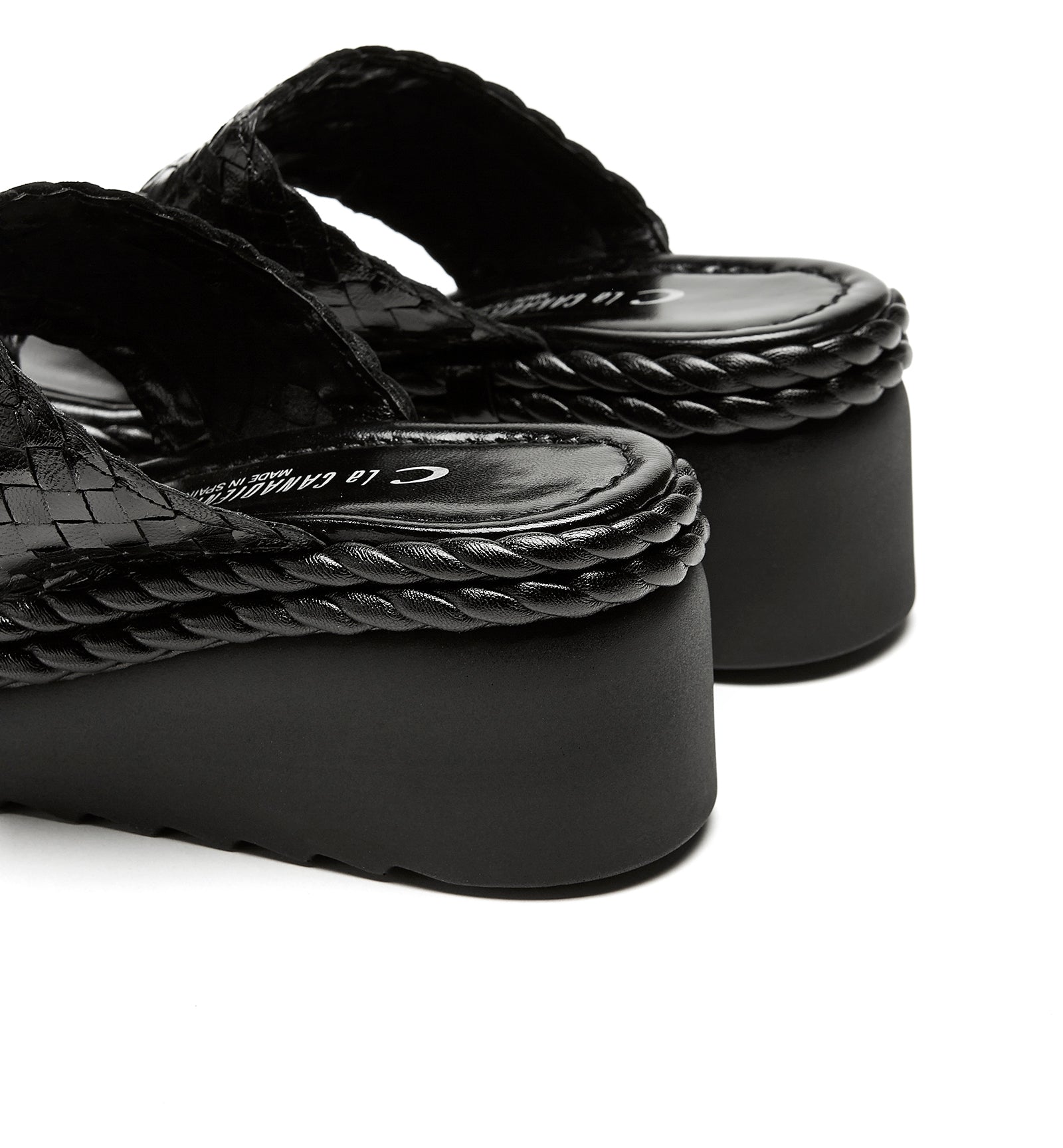 PARLOR WOVEN LEATHER SANDAL