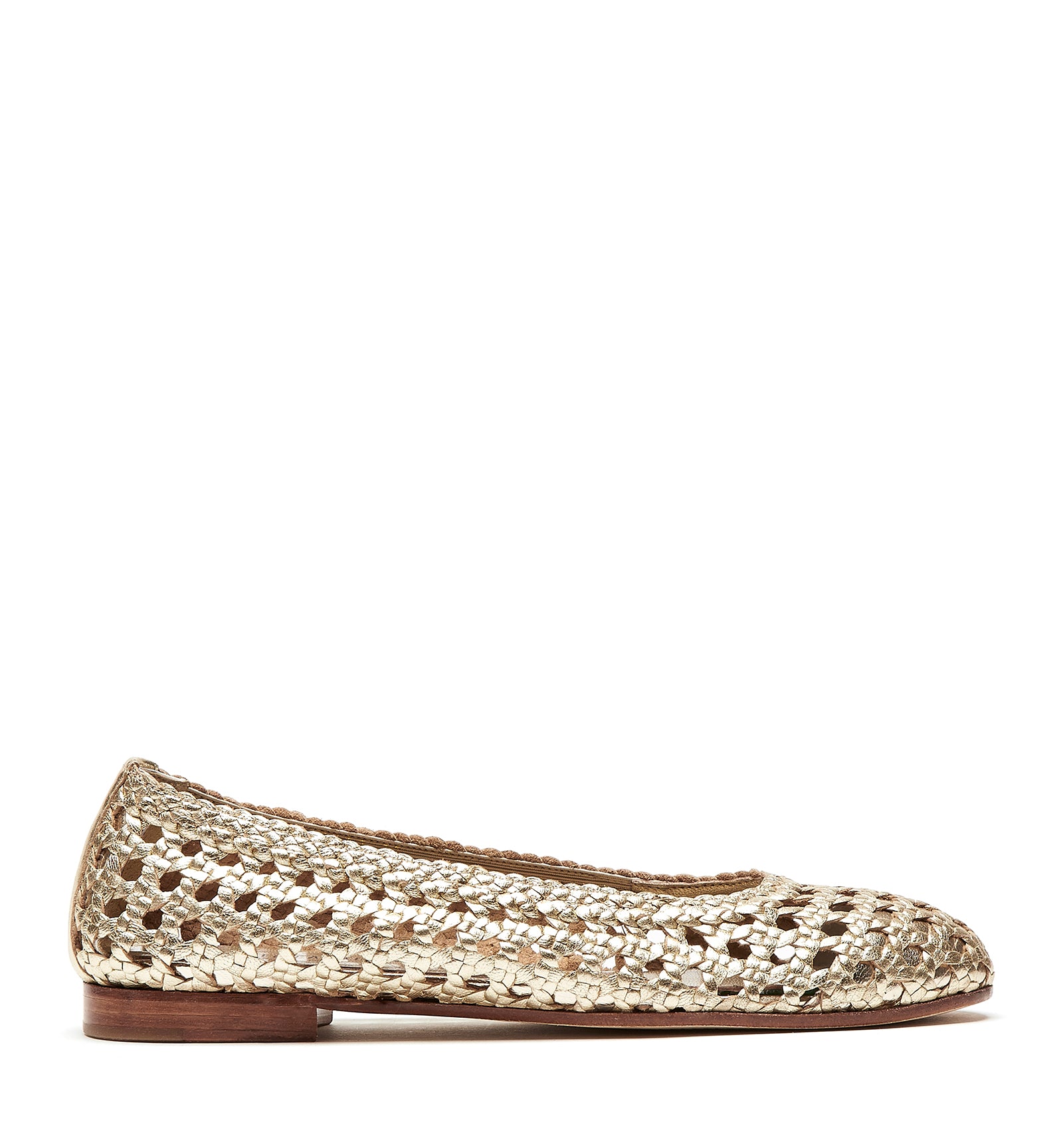 PASSAGE WOVEN LEATHER FLAT