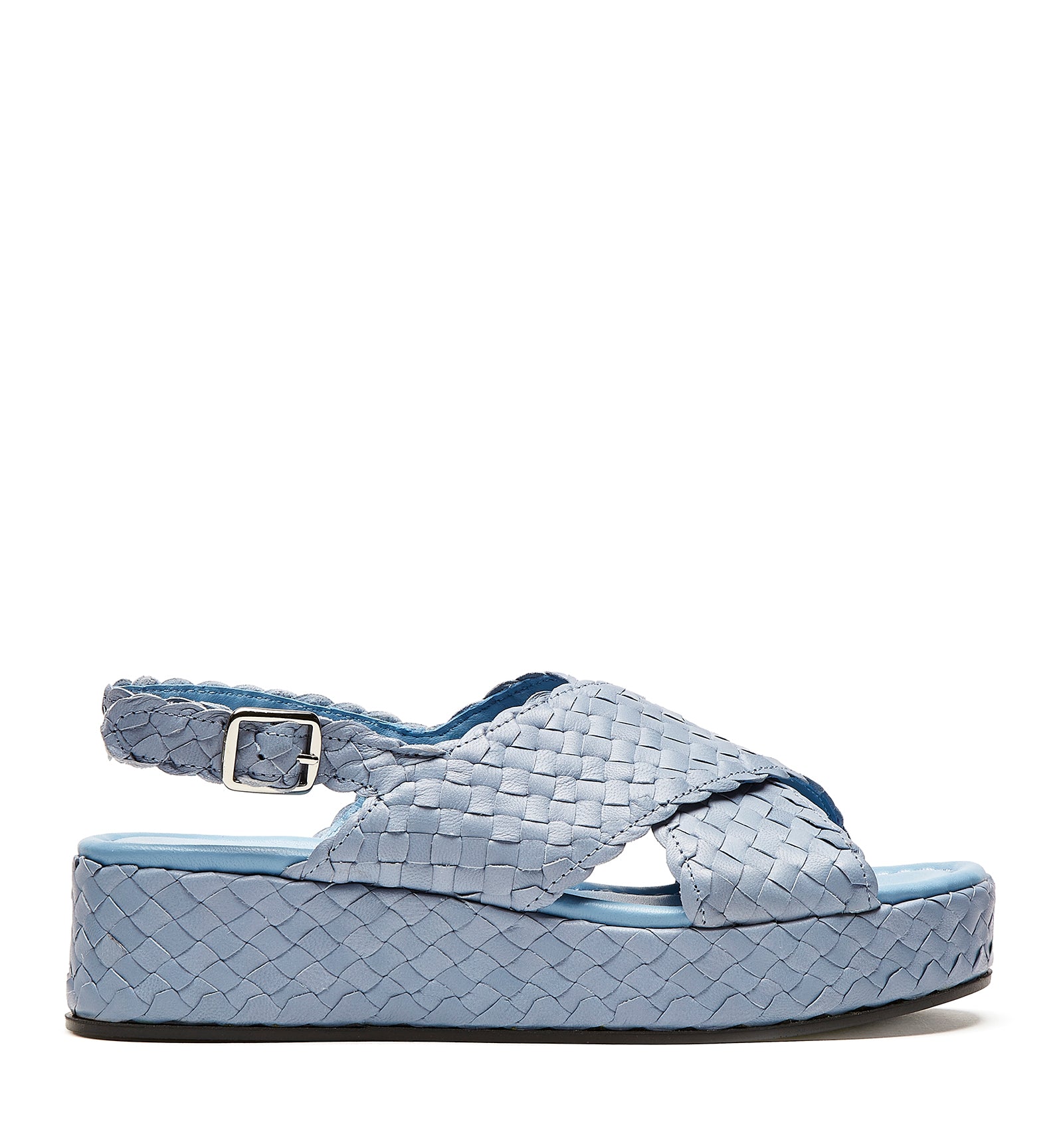 PASSPORT WOVEN LEATHER SANDAL