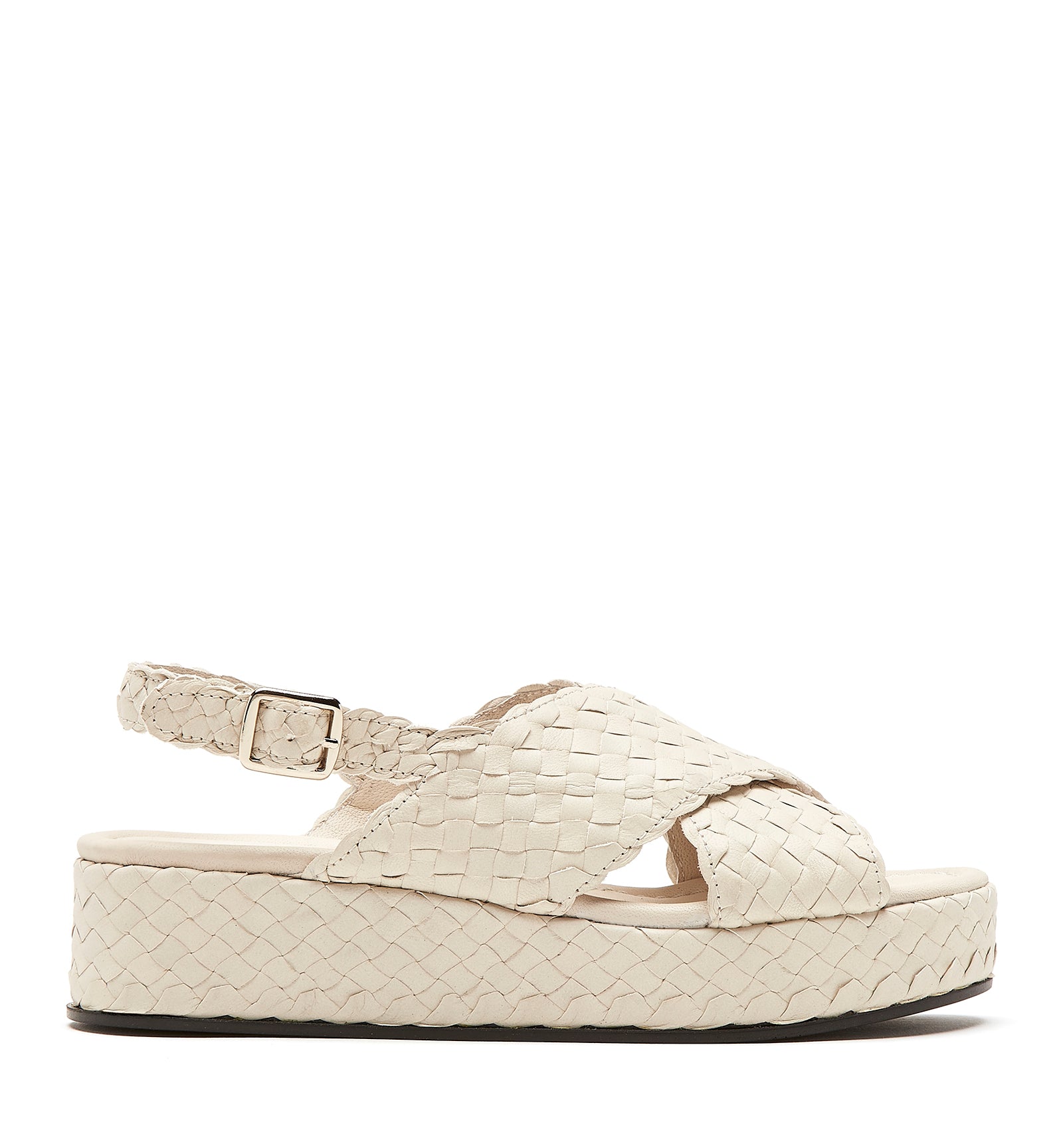 PASSPORT WOVEN LEATHER SANDAL