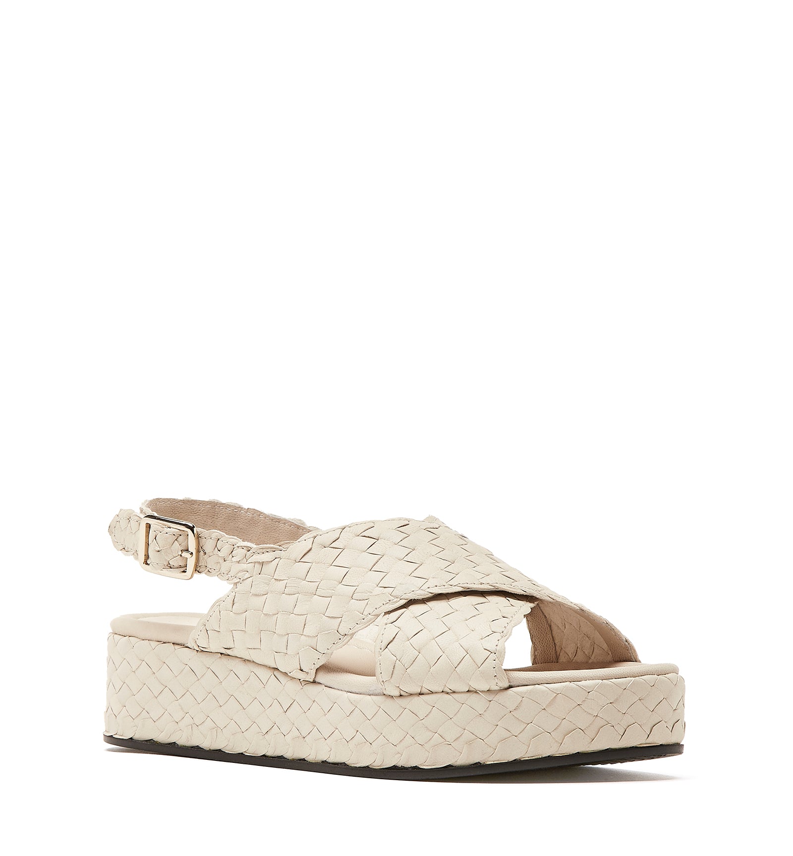 PASSPORT WOVEN LEATHER SANDAL