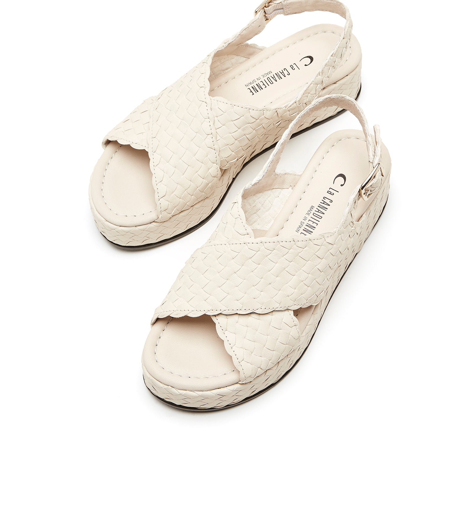 PASSPORT WOVEN LEATHER SANDAL