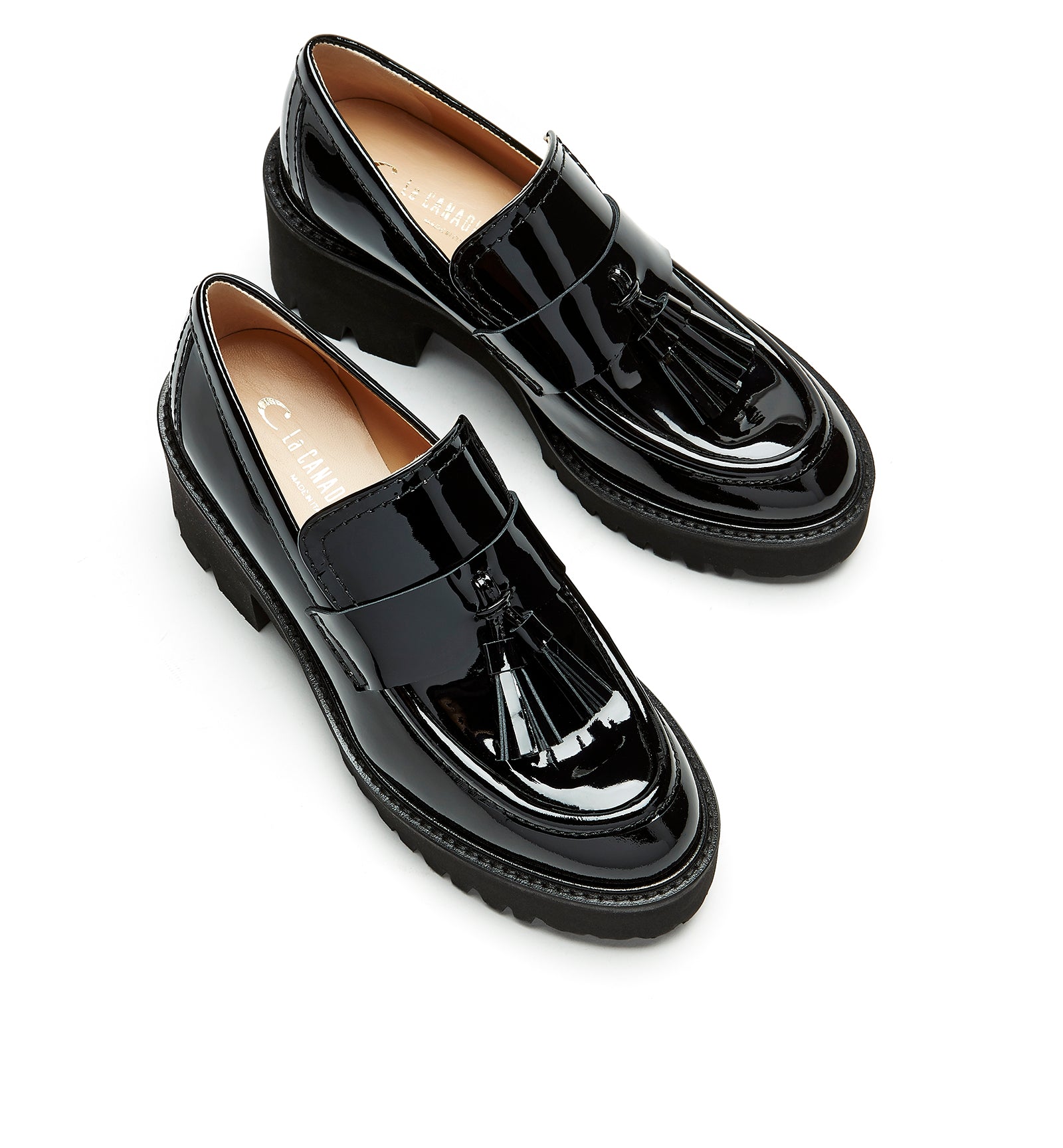 ROAMTASSLE PATENT LEATHER LOAFER