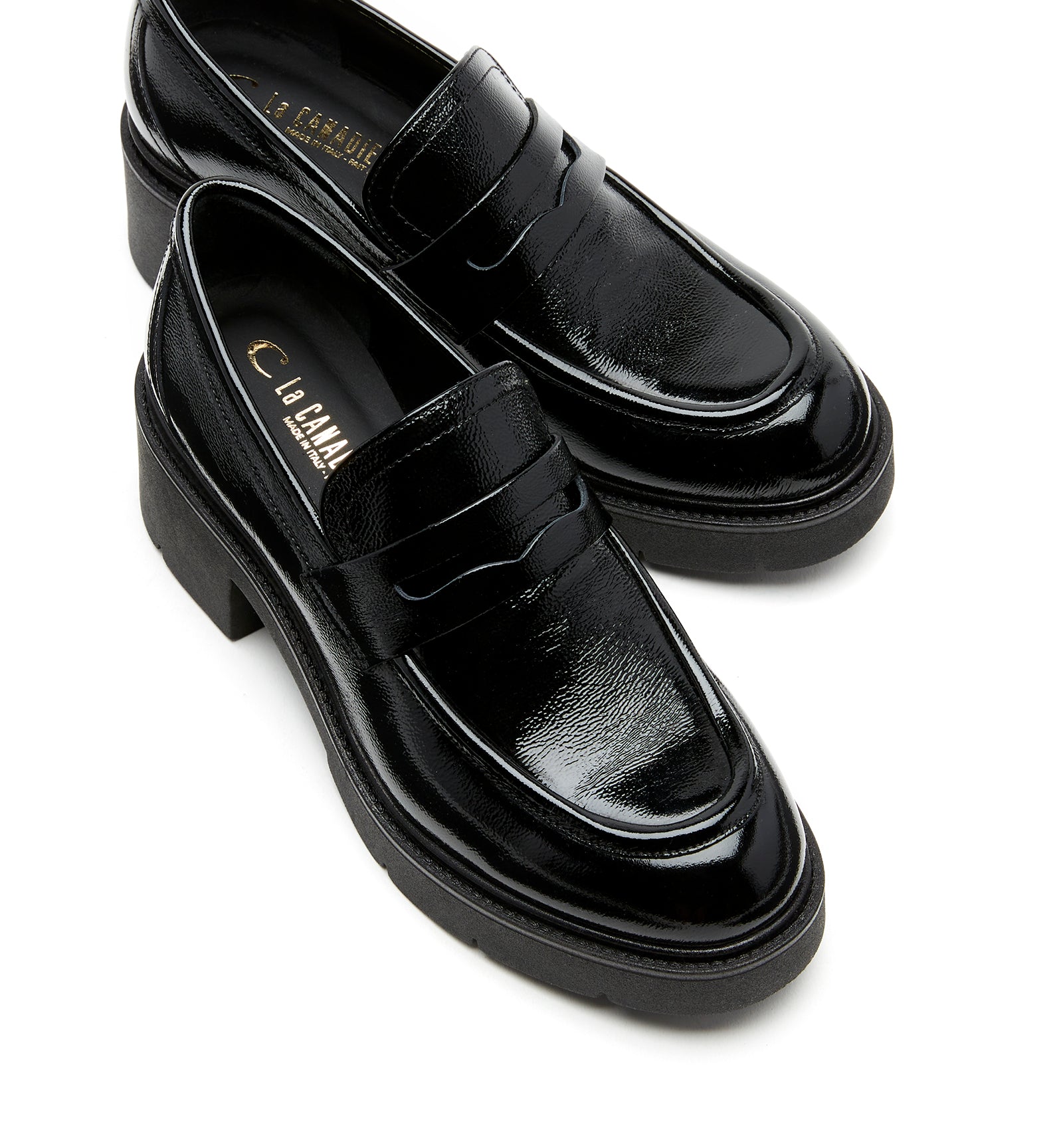 ALISA CRINKLE LEATHER LOAFER