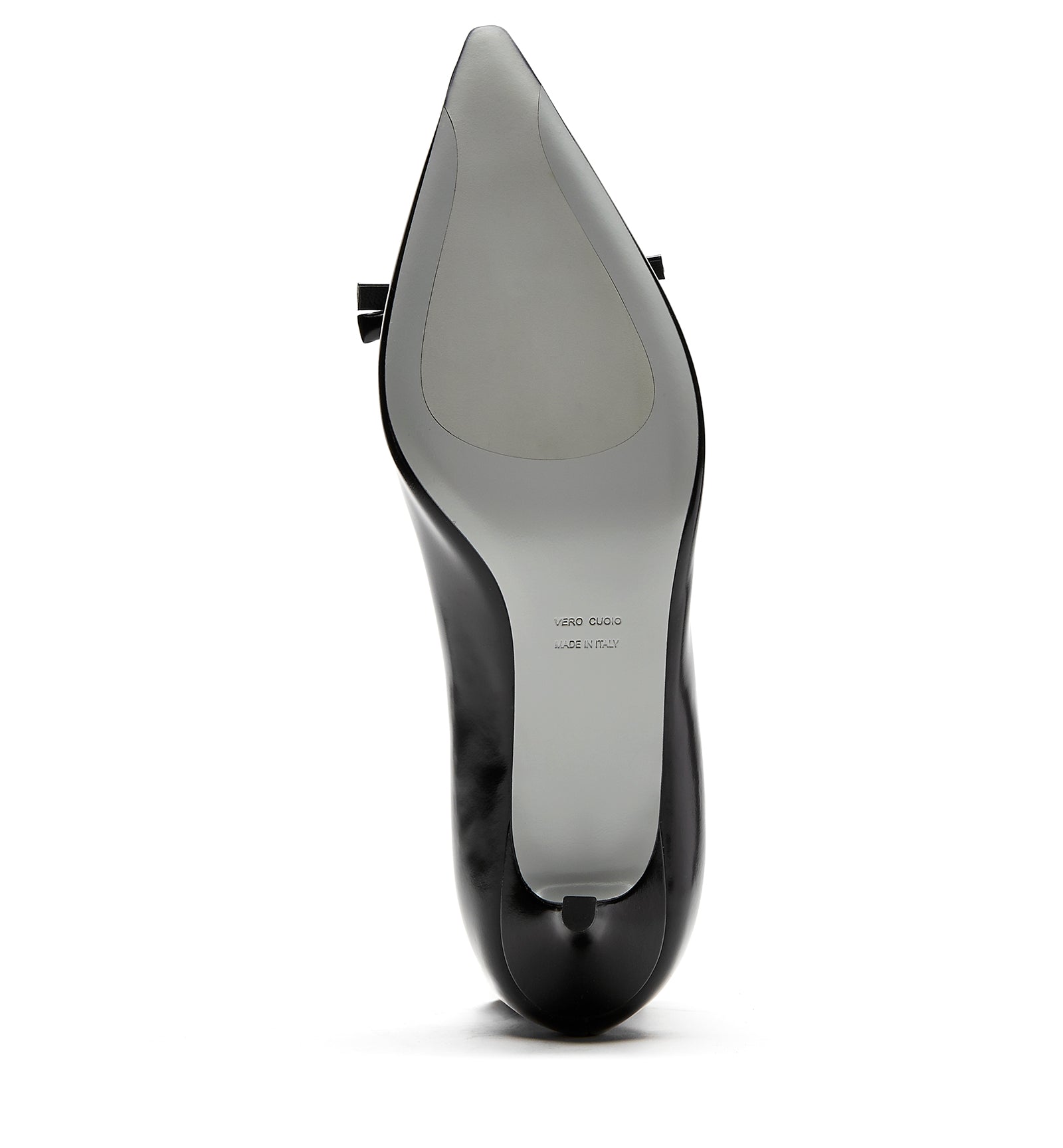 ARLOW KITTEN HEEL SHINE LEATHER PUMP - La Canadienne