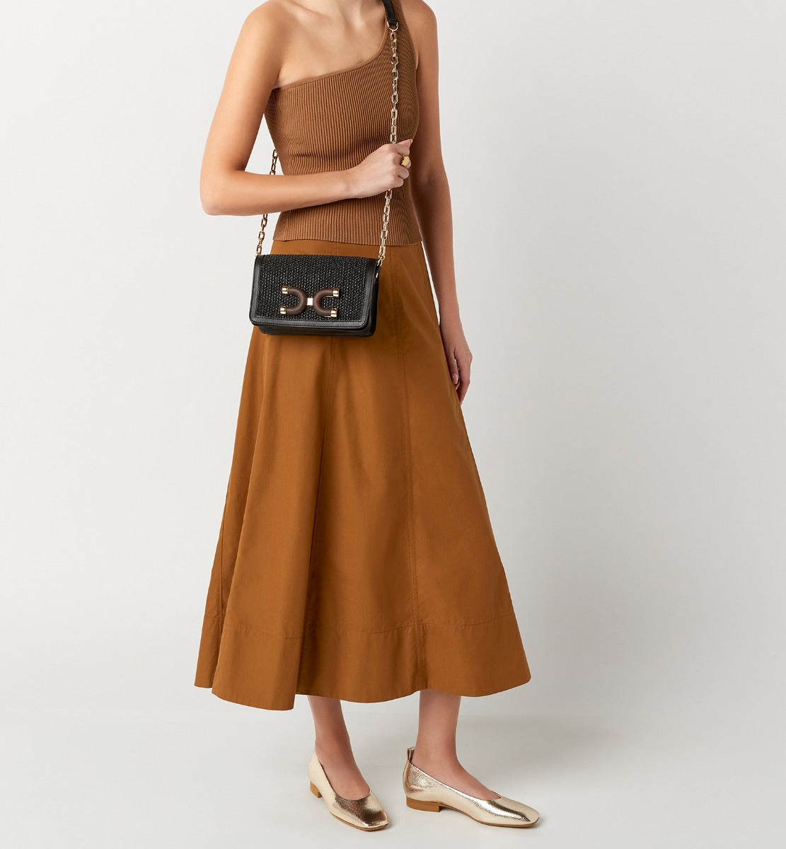 FRIDAY RAFFIA CROSSBODY BAG