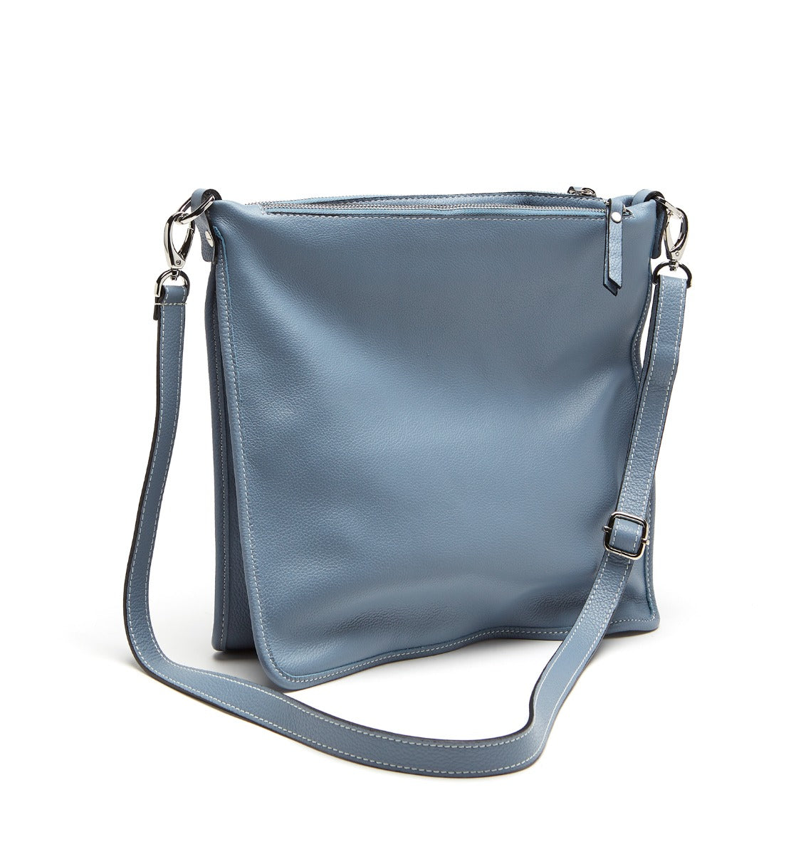 MARTINA DOUBLE ZIP LEATHER BAG