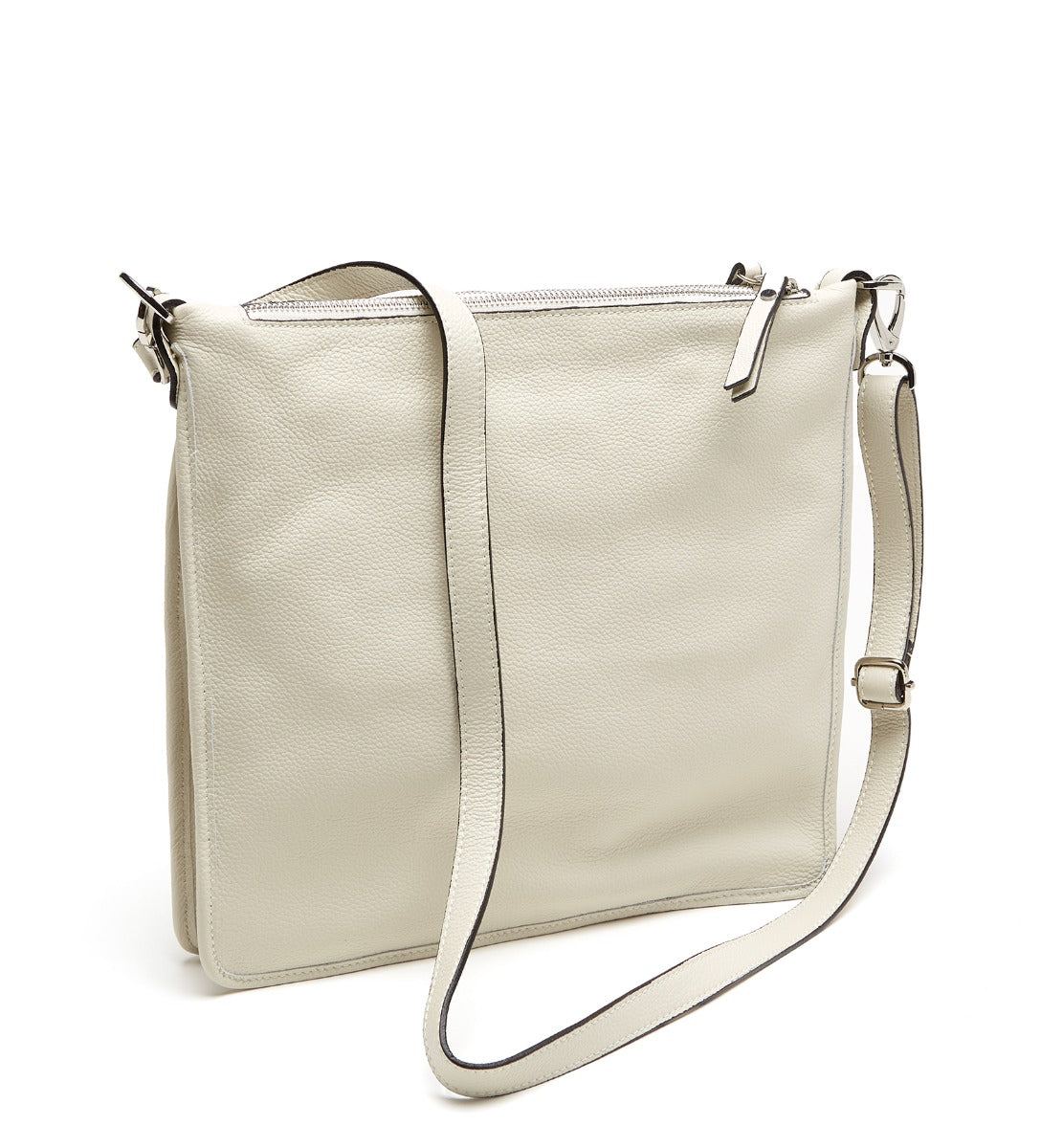 MARTINA DOUBLE ZIP LEATHER BAG