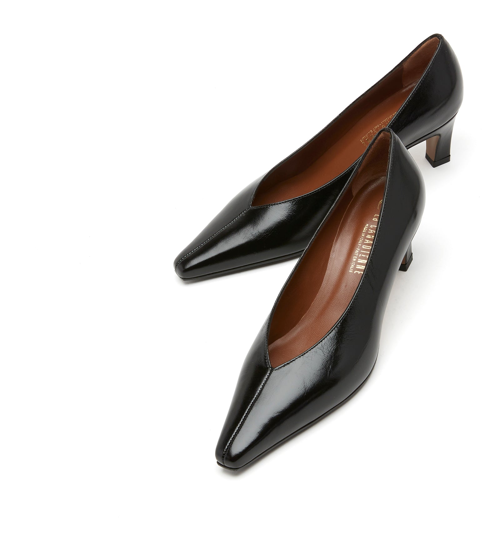 BECKHAM ESCARPIN EN CUIR FROISSÉ