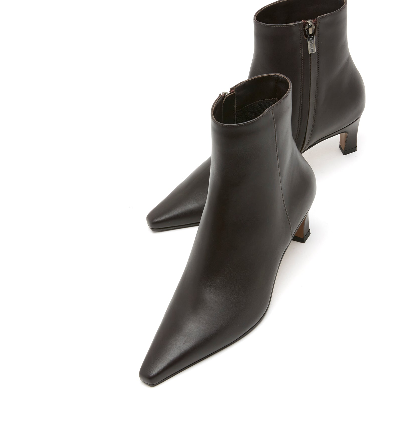 BEV LEATHER HEELED BOOTIE