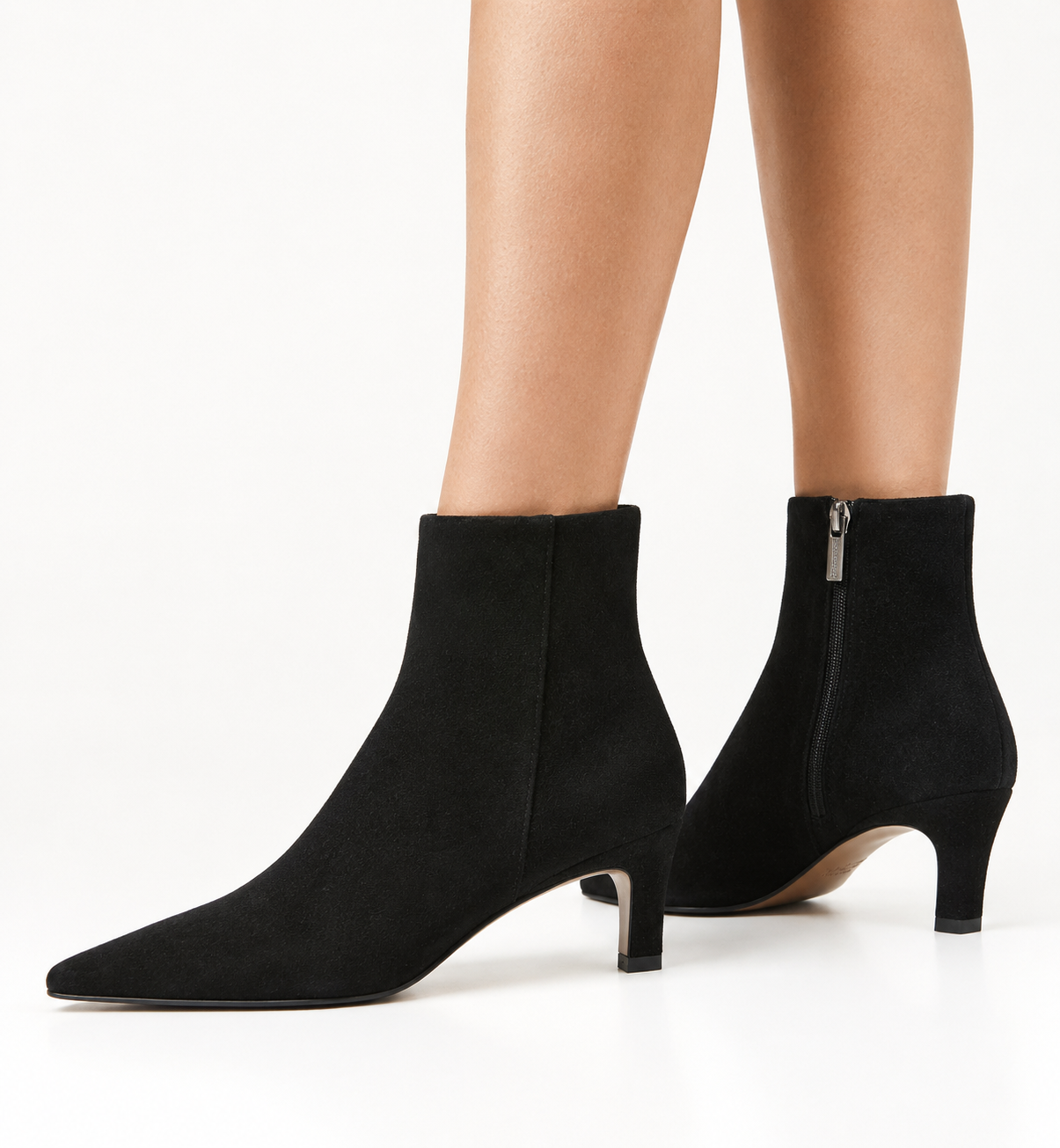 BEV SUEDE HEELED BOOTIE