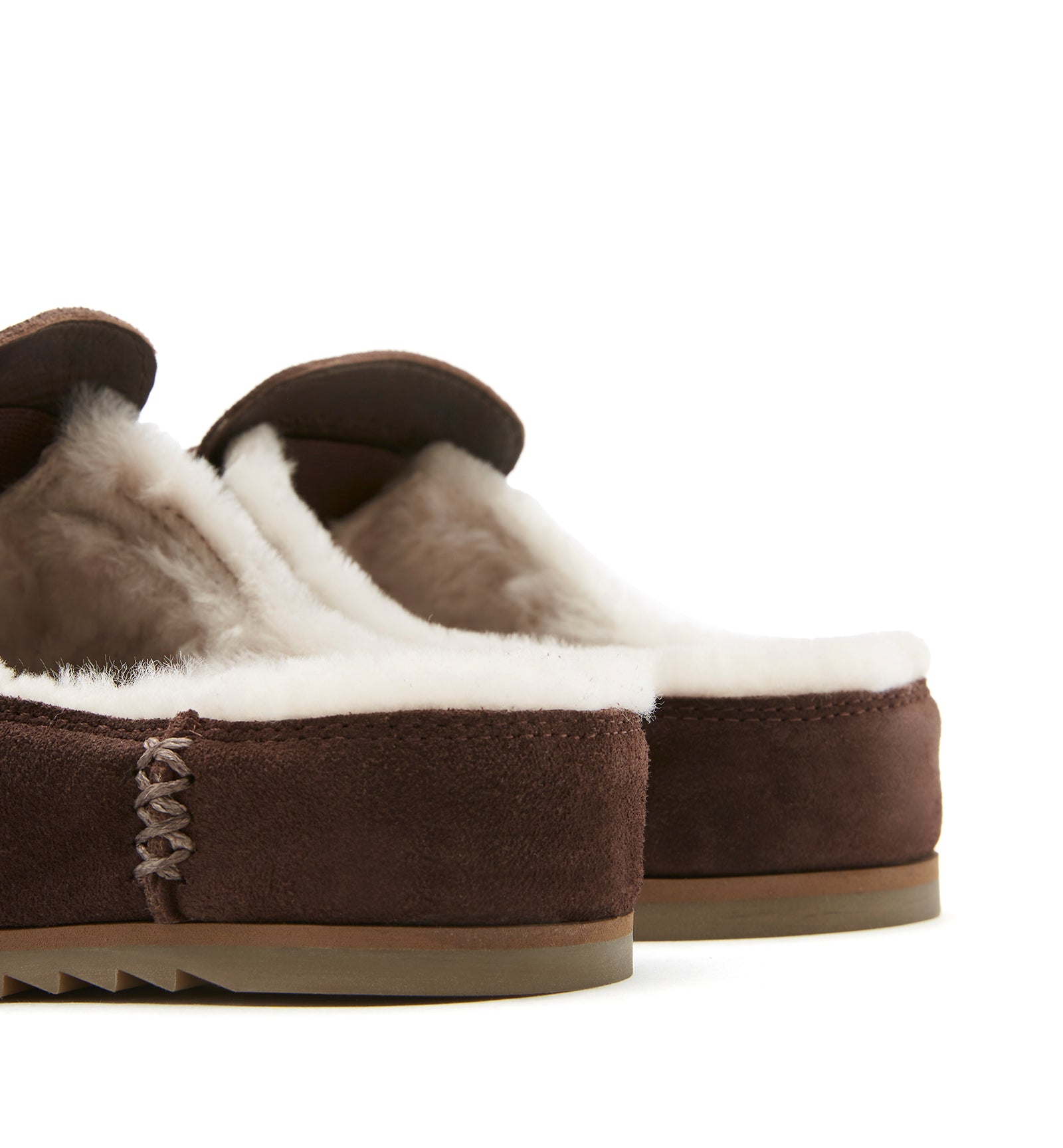BRIDGER SHEARLING-LINED SUEDE MULE