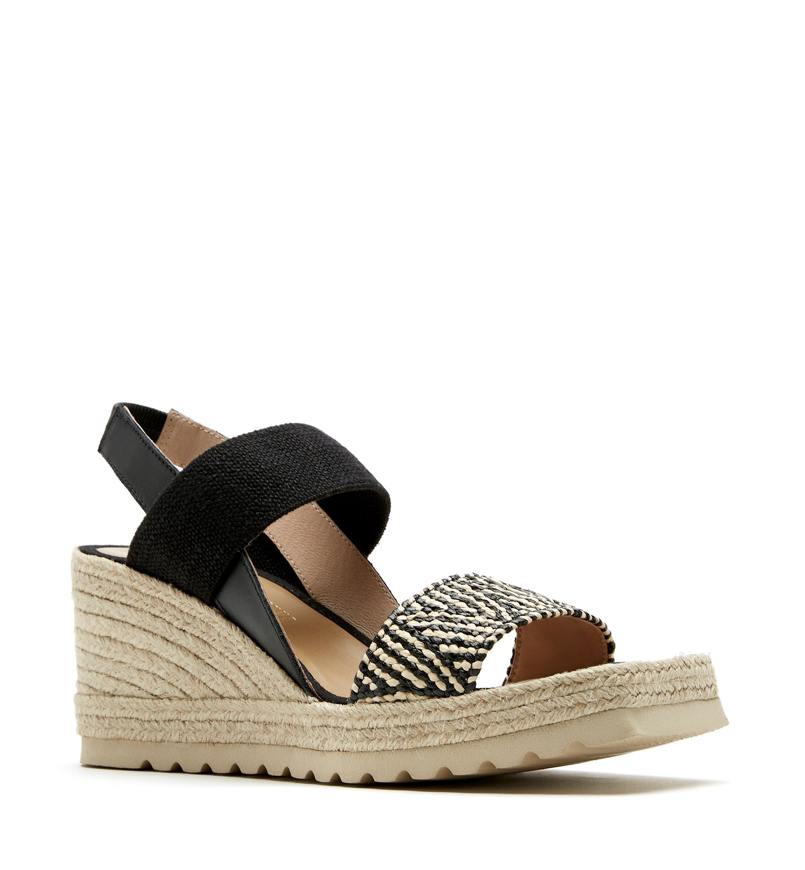 CASSINO FABRIC WEDGE ESPADRILLE - La Canadienne
