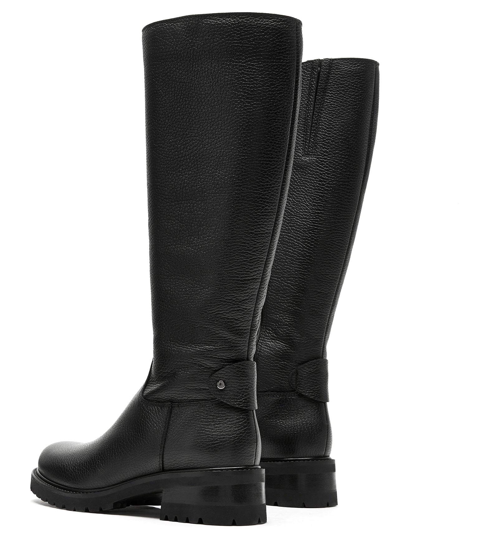 CATE PEBBLED LEATHER BOOT