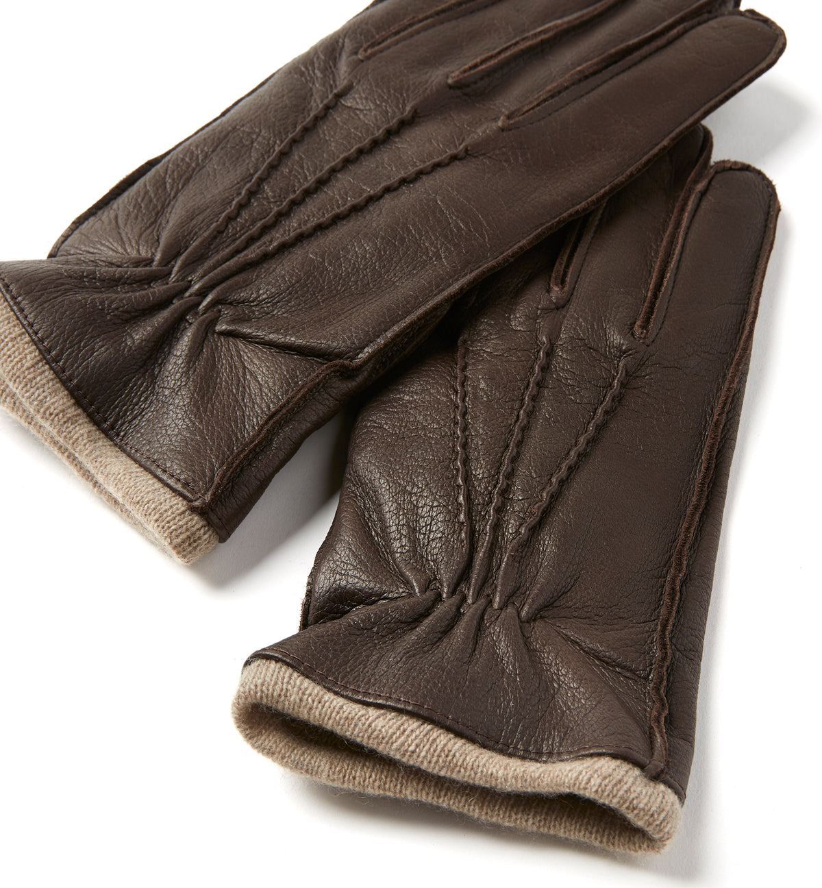 CHARLY MEN'S CASHMERE-LINED LEATHER GLOVES - La Canadienne