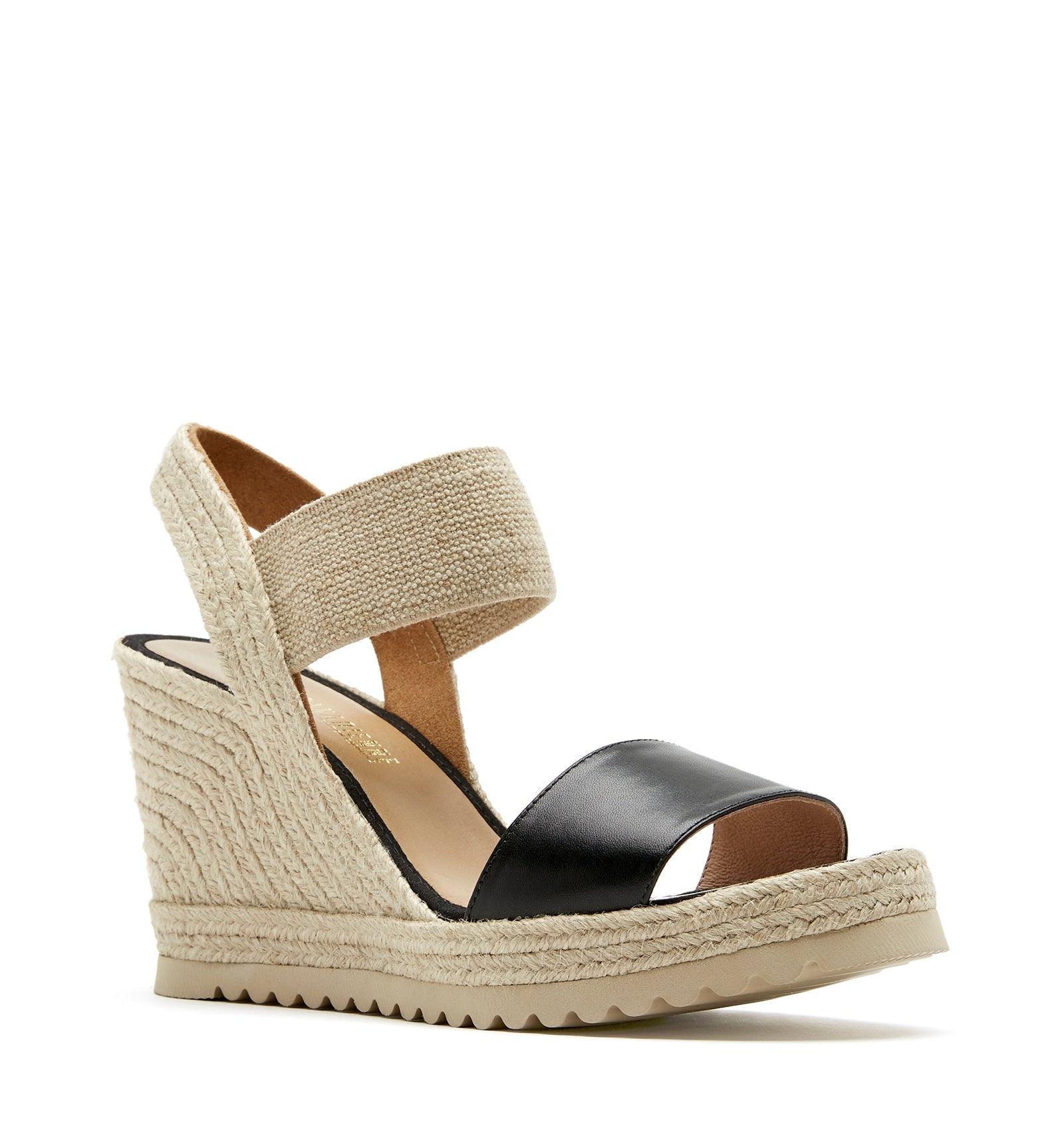 CHRISHELL LEATHER WEDGE ESPADRILLE - La Canadienne