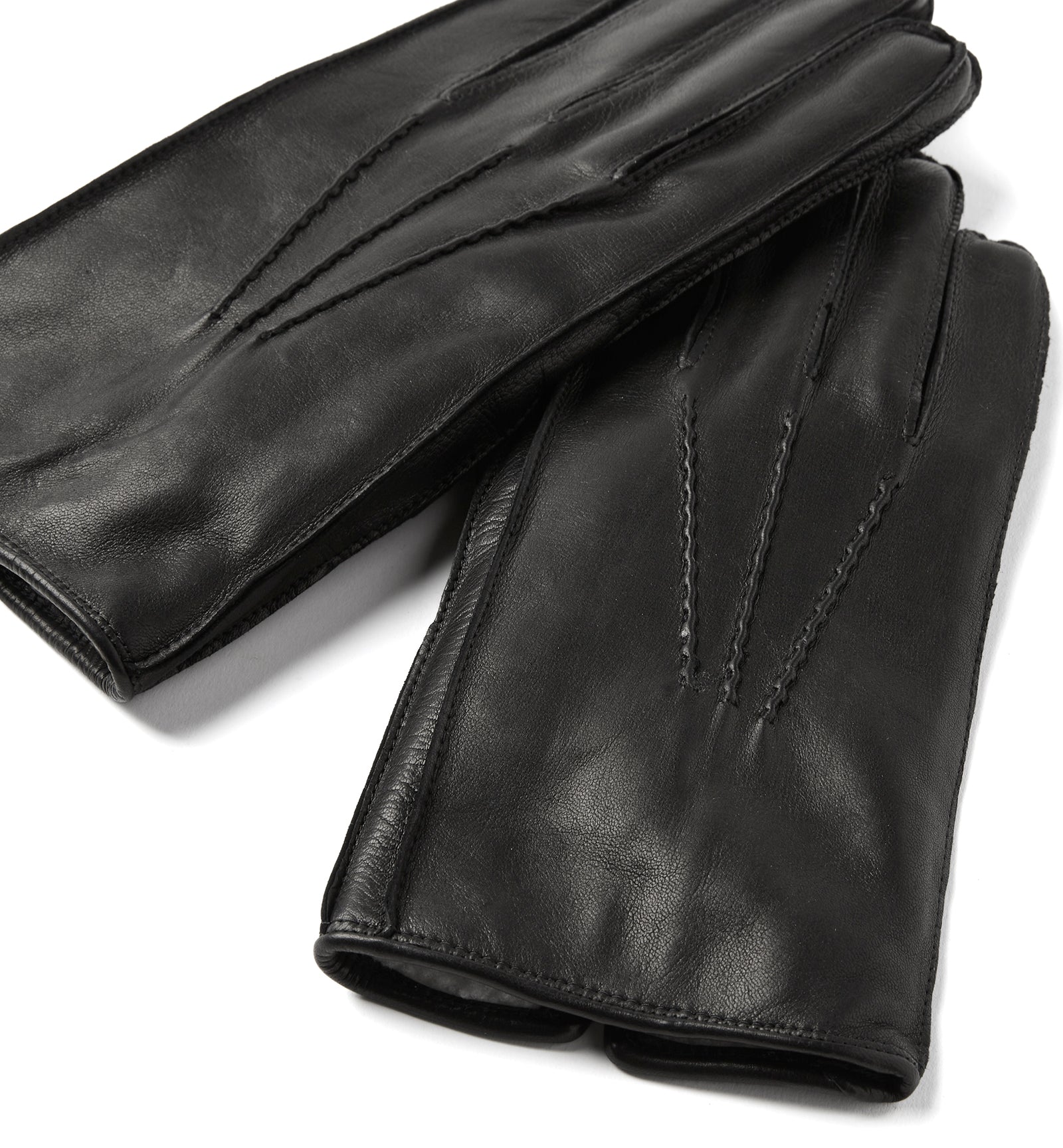 CHRISTIAN GANTS EN CUIR DOUBLÉS EN CACHEMIRE POUR HOMMES 