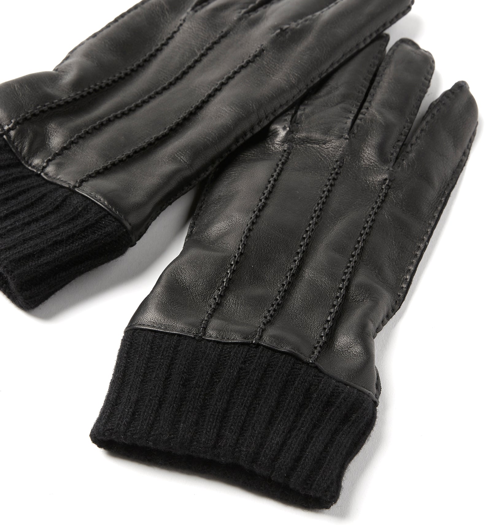 CIRIL MEN'S CASHMERE-LINED LEATHER GLOVES