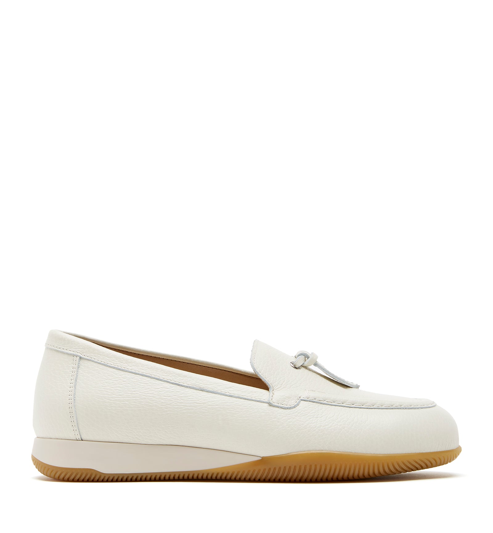 DANIA SNEAKER CHAUSSURE BATEAU EN CUIR GRAINÉ