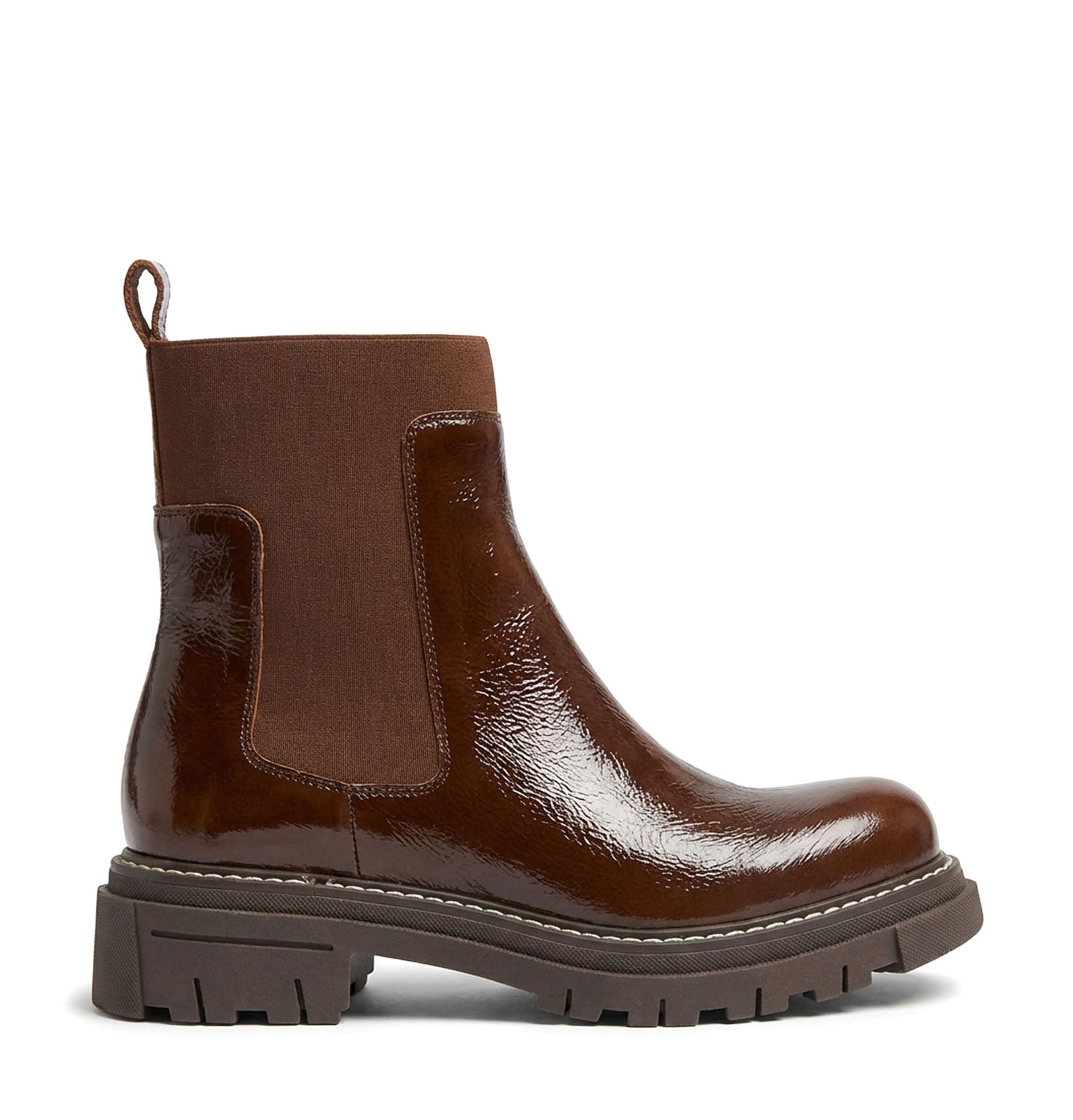 DARREN BOTTILLON EN CUIR EFFET FROISSÉ