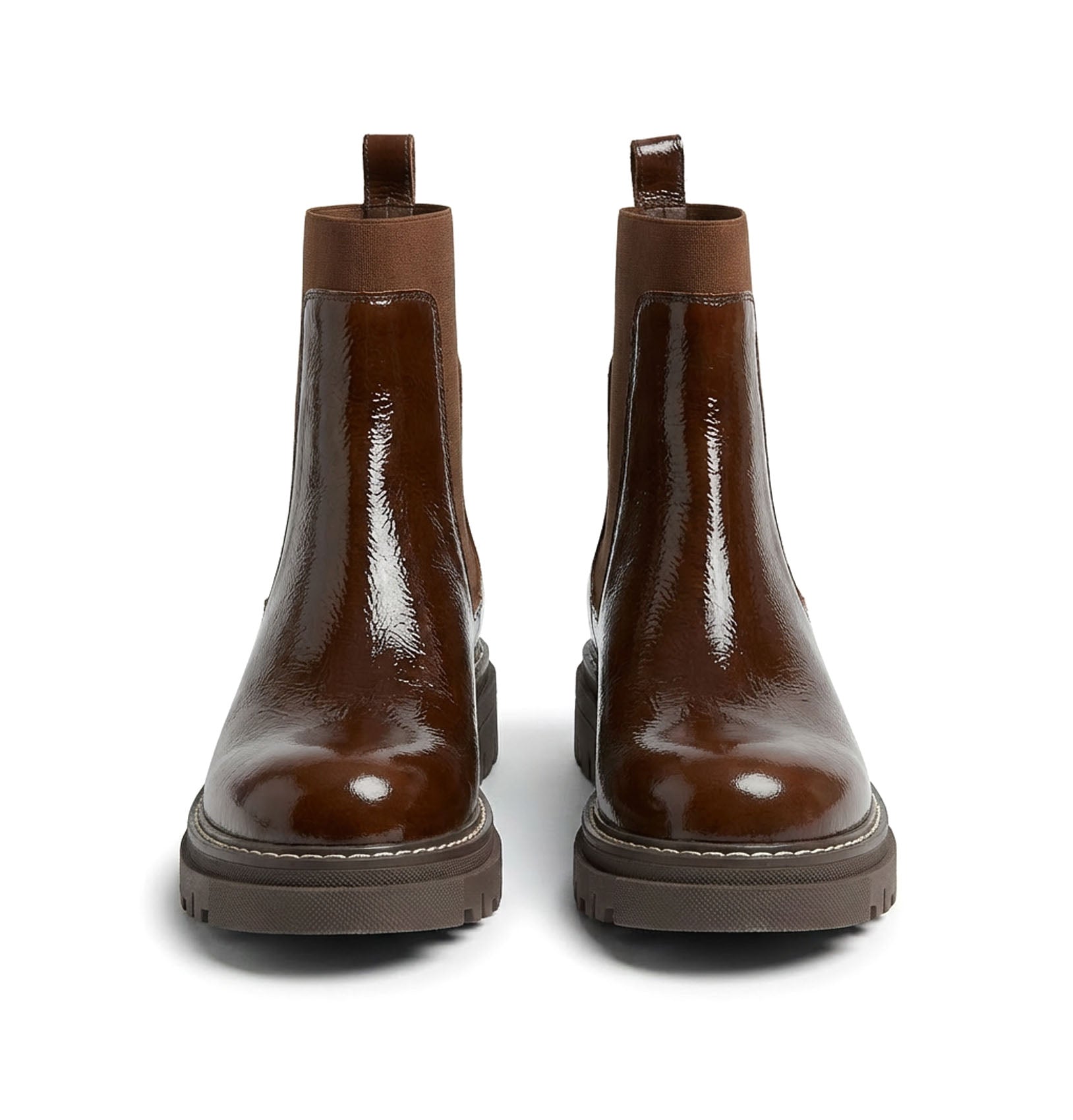 DARREN BOTTILLON EN CUIR EFFET FROISSÉ