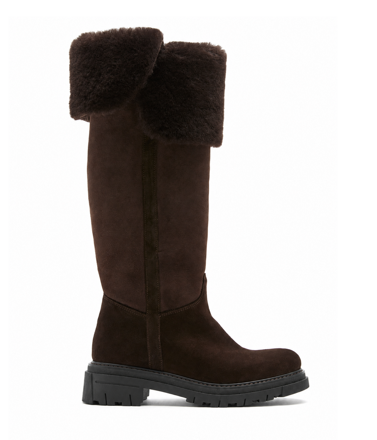 DAVIDE SHEARLING-LINED SUEDE BOOT