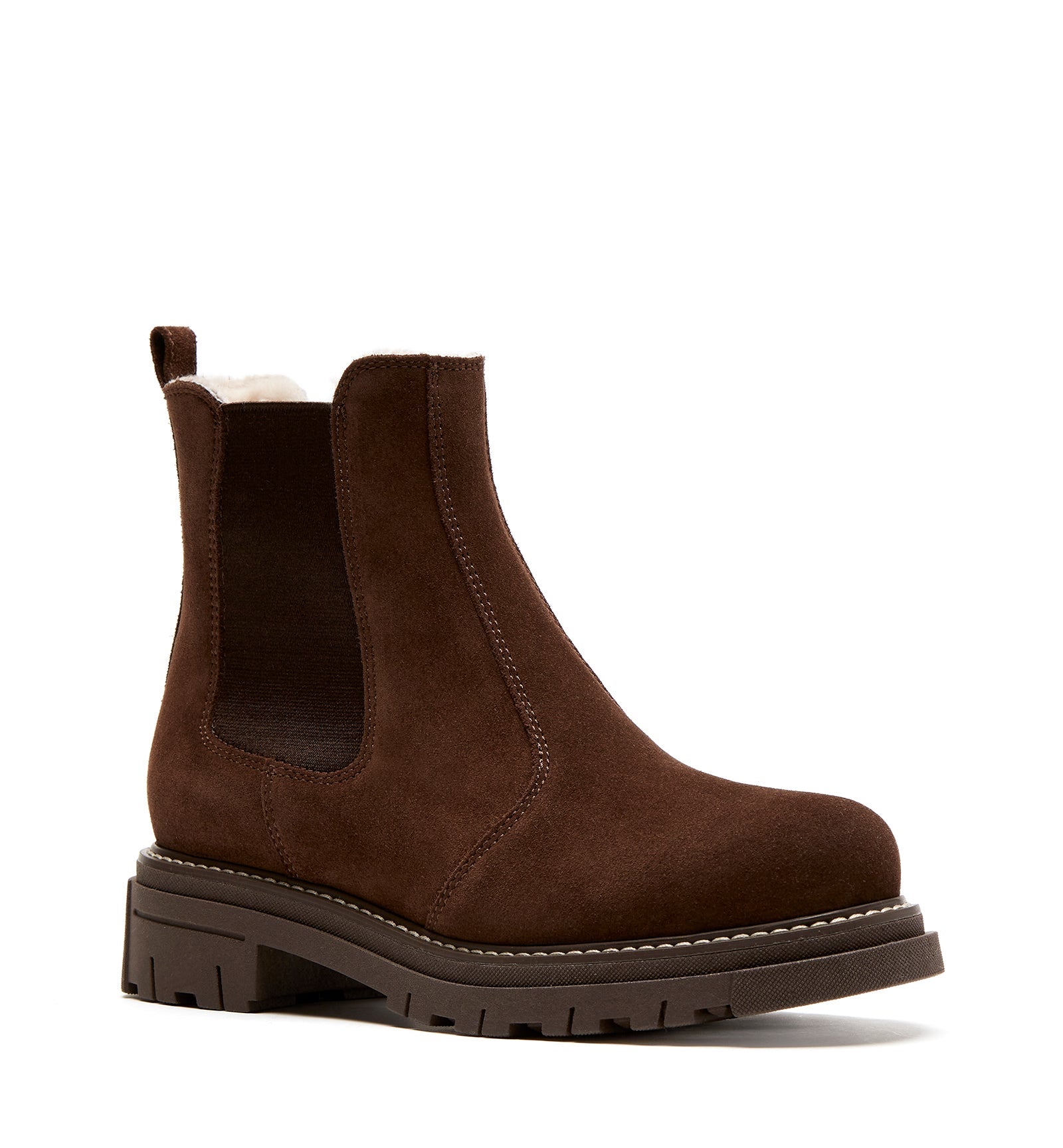 DAWSON SHEARLING - LINED SUEDE BOOTIE - La Canadienne