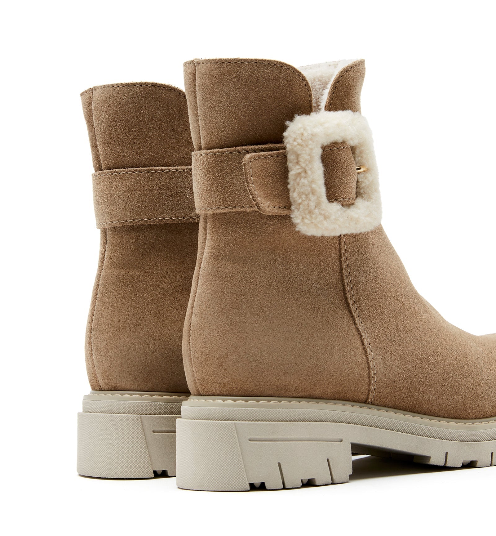 DAX SHEARLING - LINED SUEDE BOOTIE - La Canadienne