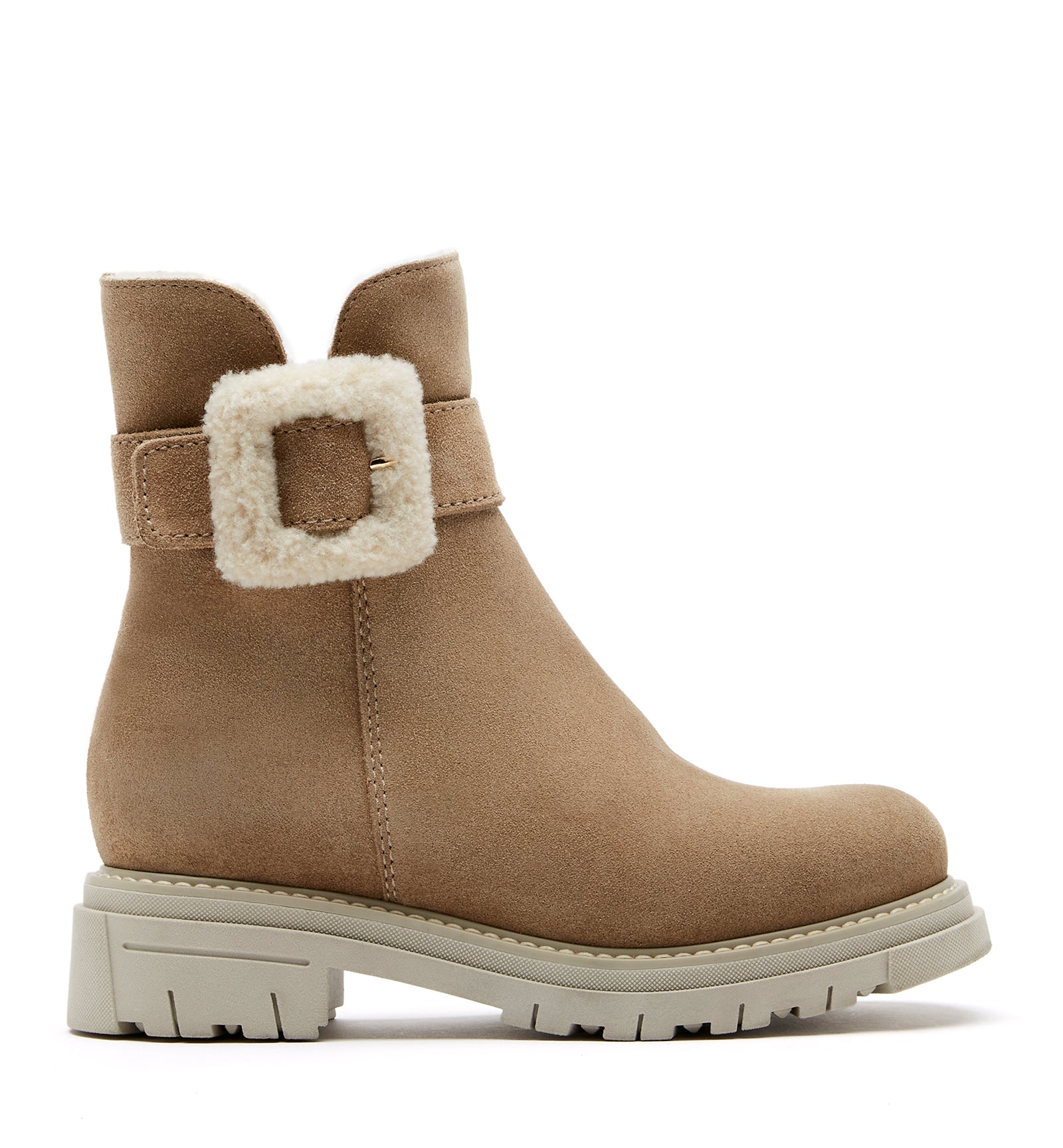 DAX SHEARLING - LINED SUEDE BOOTIE - La Canadienne