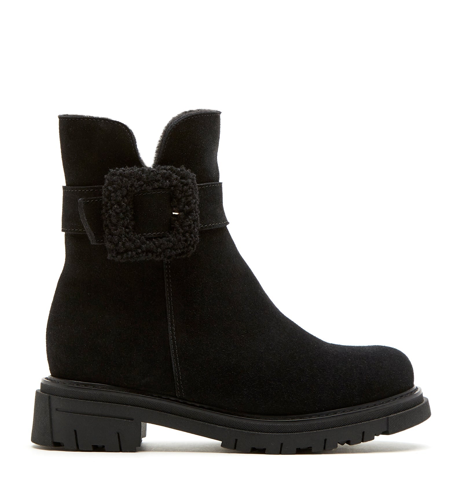 DAX SHEARLING - LINED SUEDE BOOTIE - La Canadienne