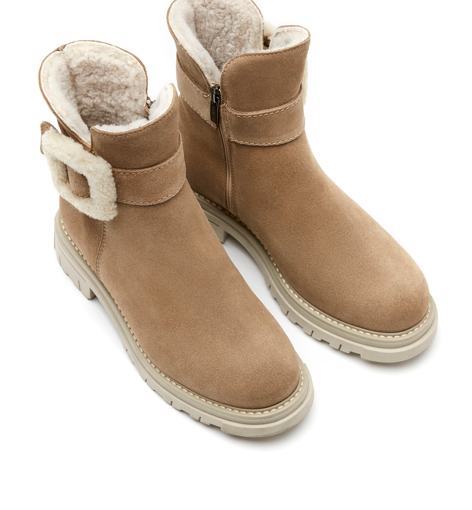 DAX SHEARLING - LINED SUEDE BOOTIE - La Canadienne