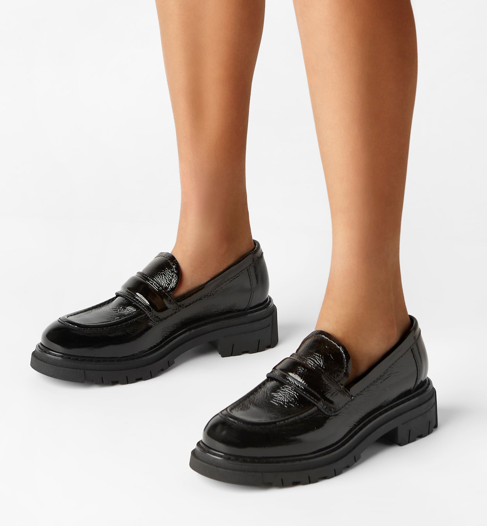 DELLA CRINKLE LEATHER LOAFER - La Canadienne
