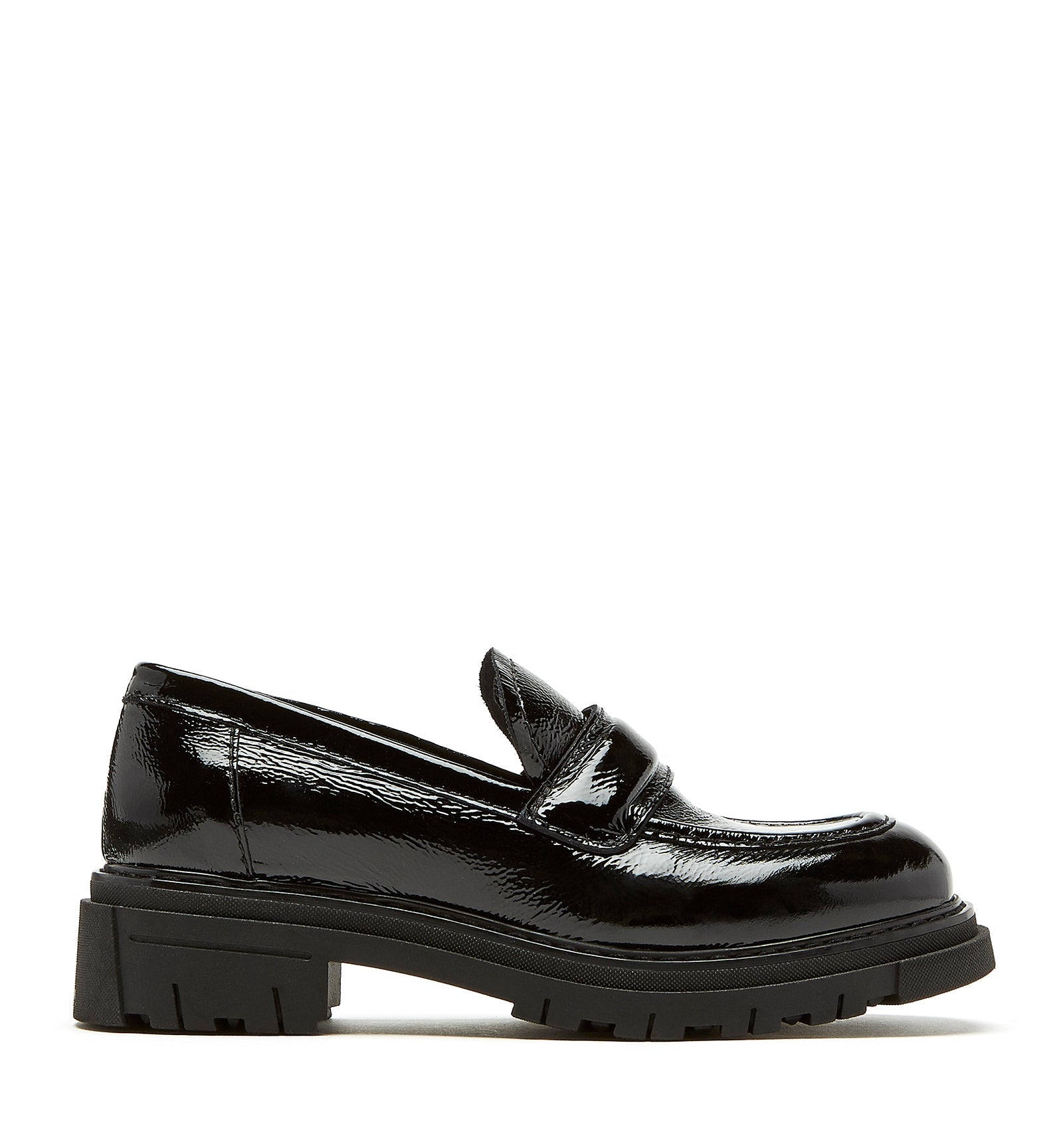 DELLA CRINKLE LEATHER LOAFER - La Canadienne