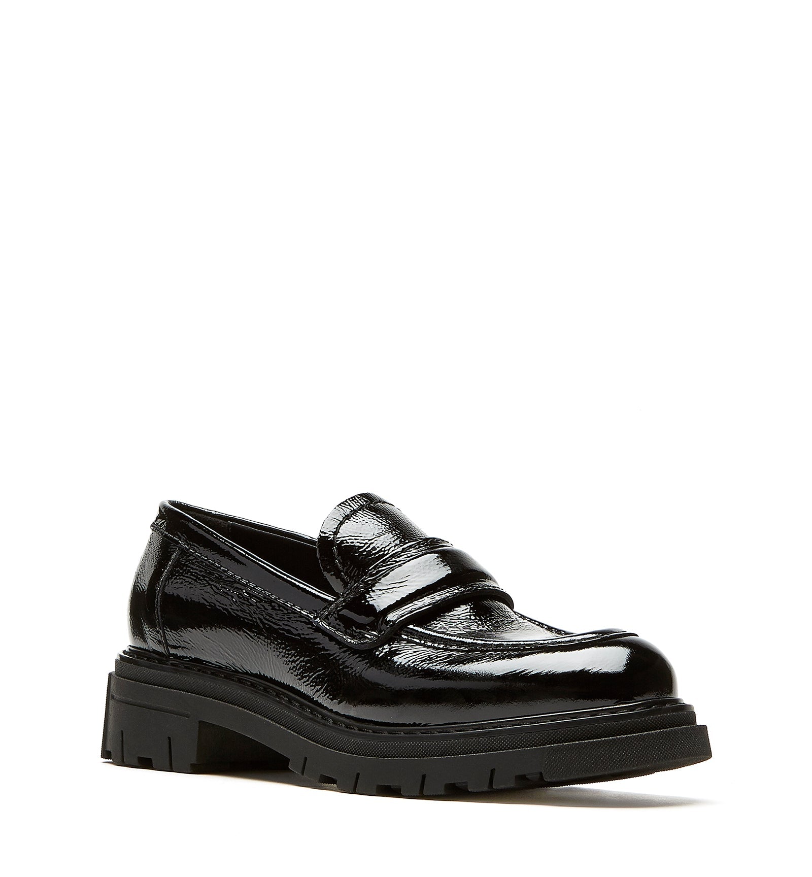 DELLA CRINKLE LEATHER LOAFER - La Canadienne