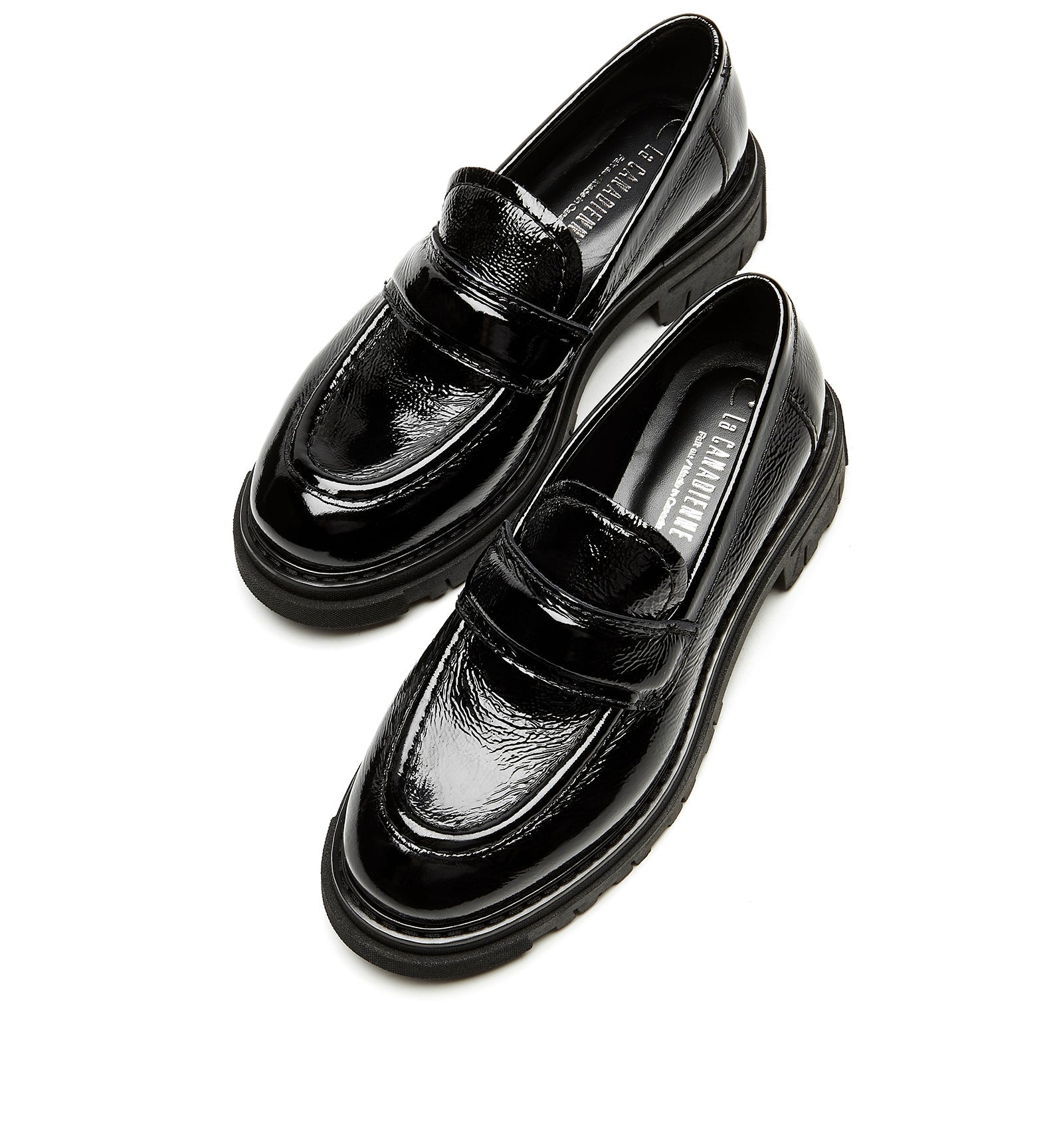 DELLA CRINKLE LEATHER LOAFER - La Canadienne