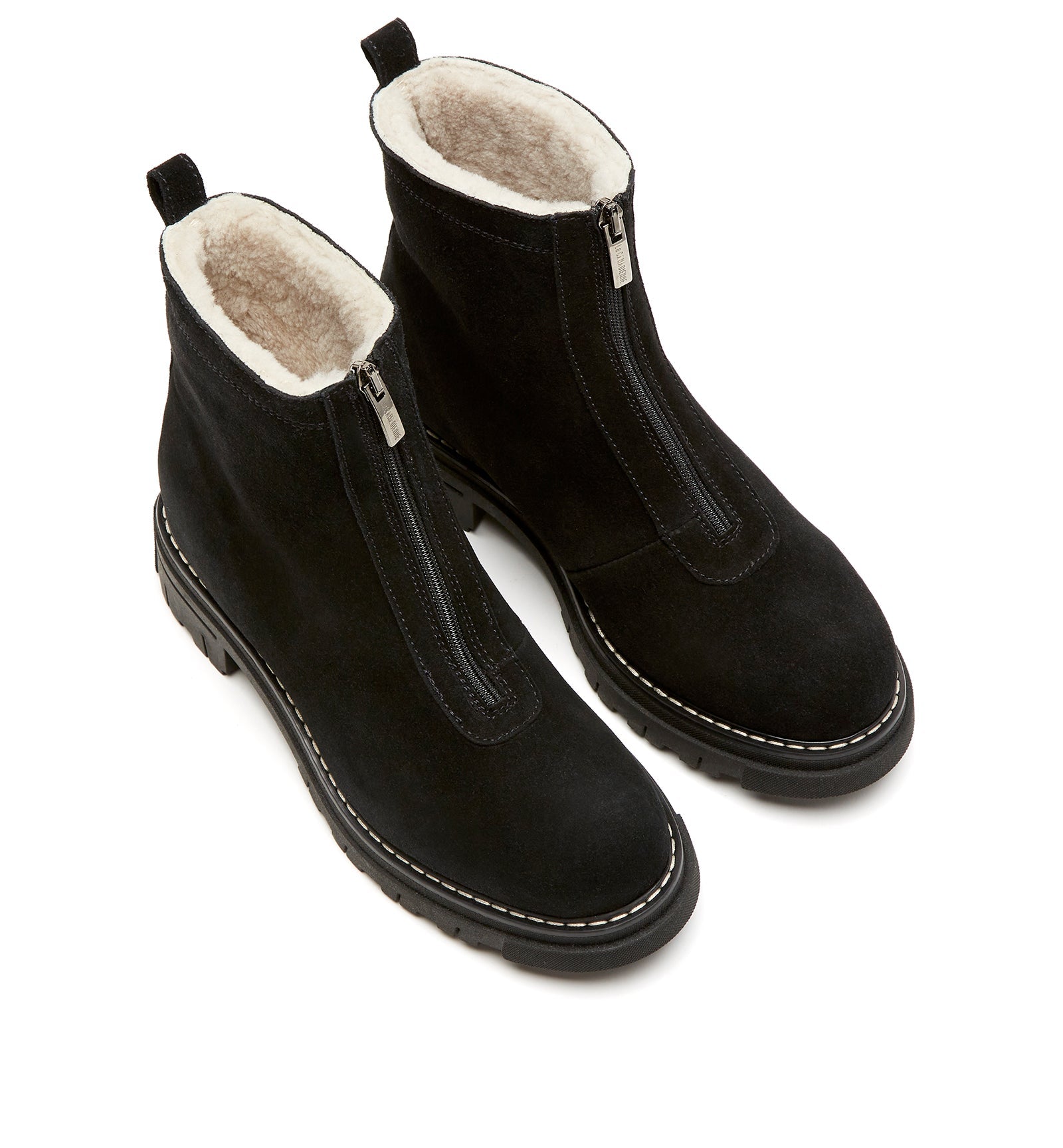 DEON SHEARLING - LINED SUEDE BOOTIE - La Canadienne