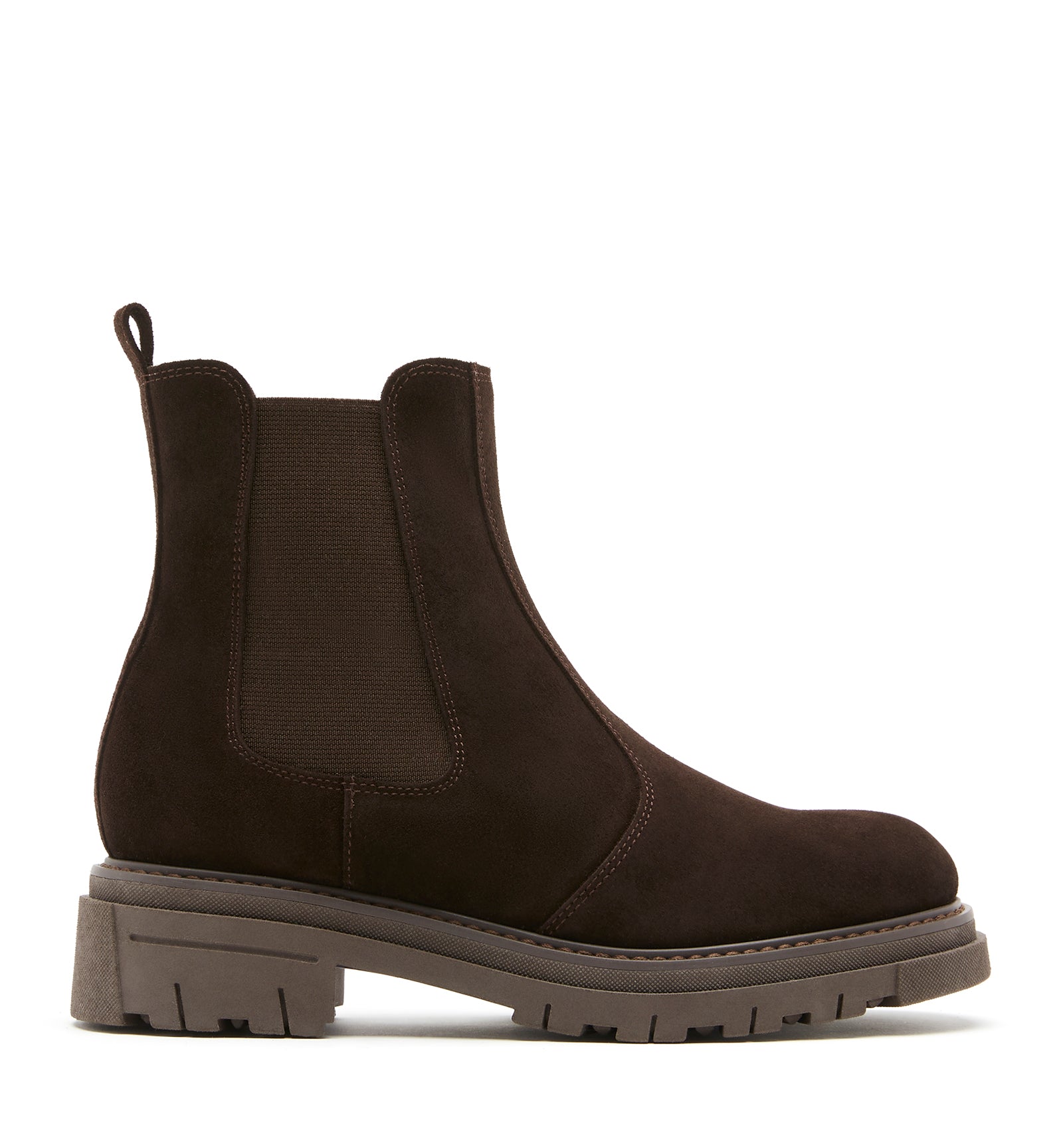 DERRICK SHEARLING-LINED SUEDE BOOTIE