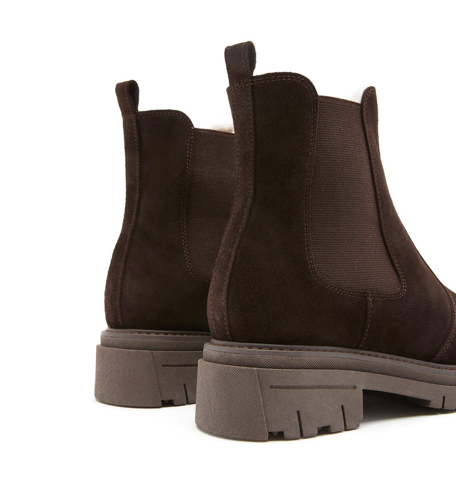 DERRICK SHEARLING-LINED SUEDE BOOTIE