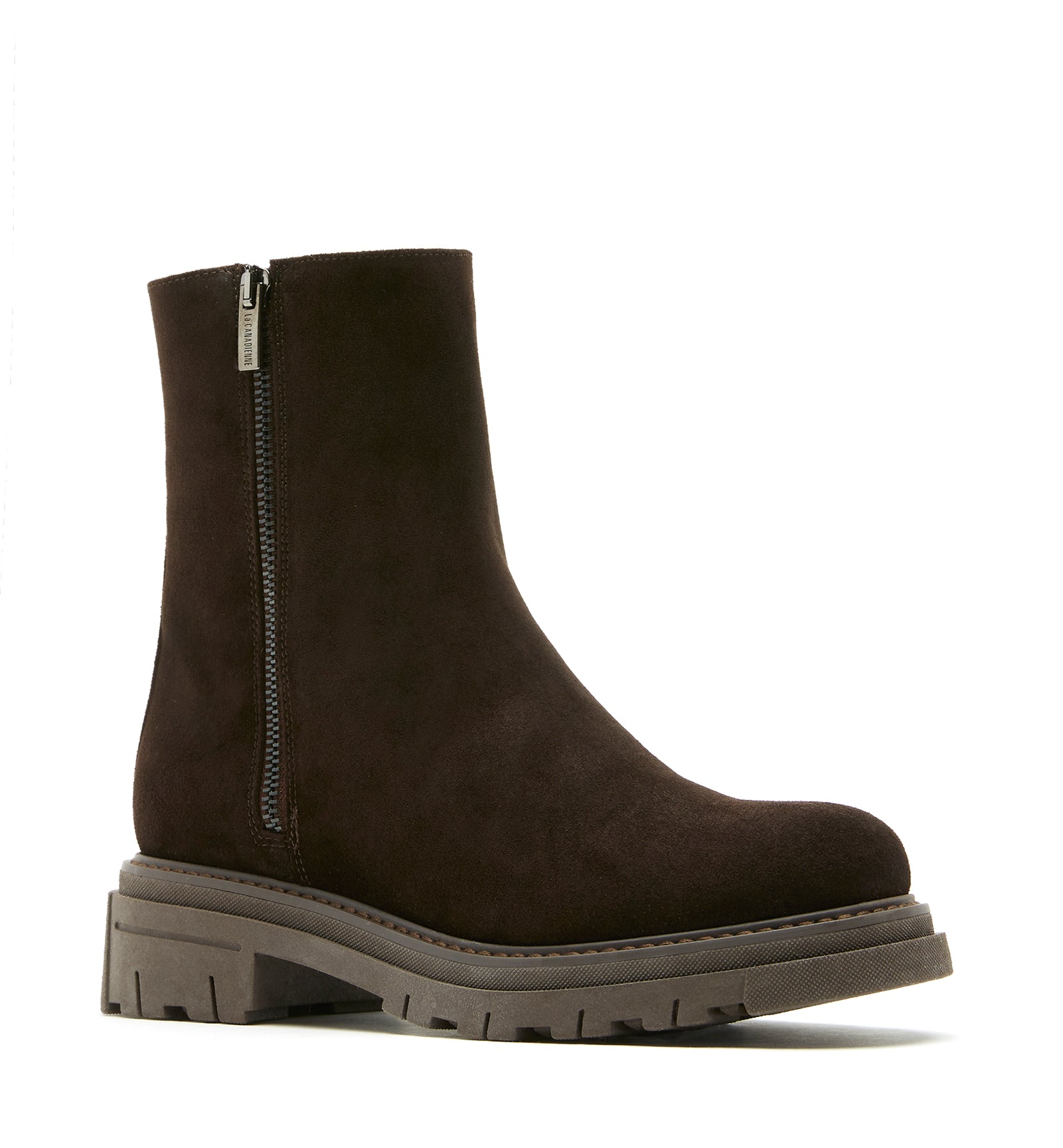 DIAMOND SHEARLING LINED SUEDE BOOTIE — Item 7 of 10