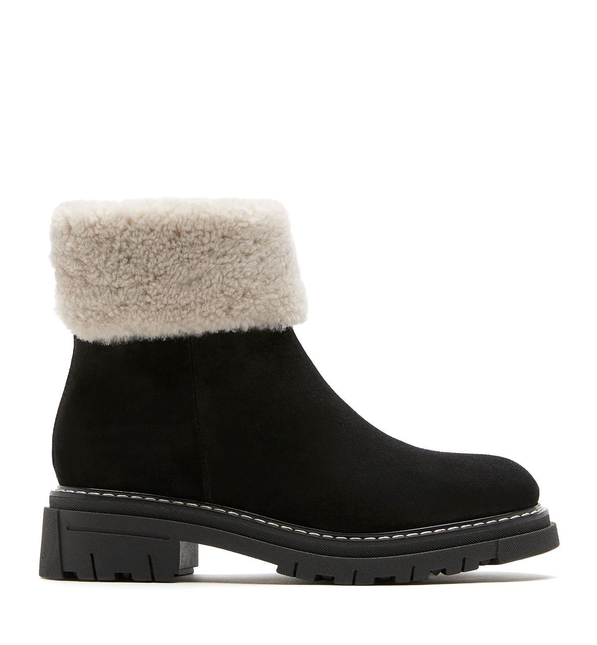 Dwayne Shearling-Lined Suede Bootie