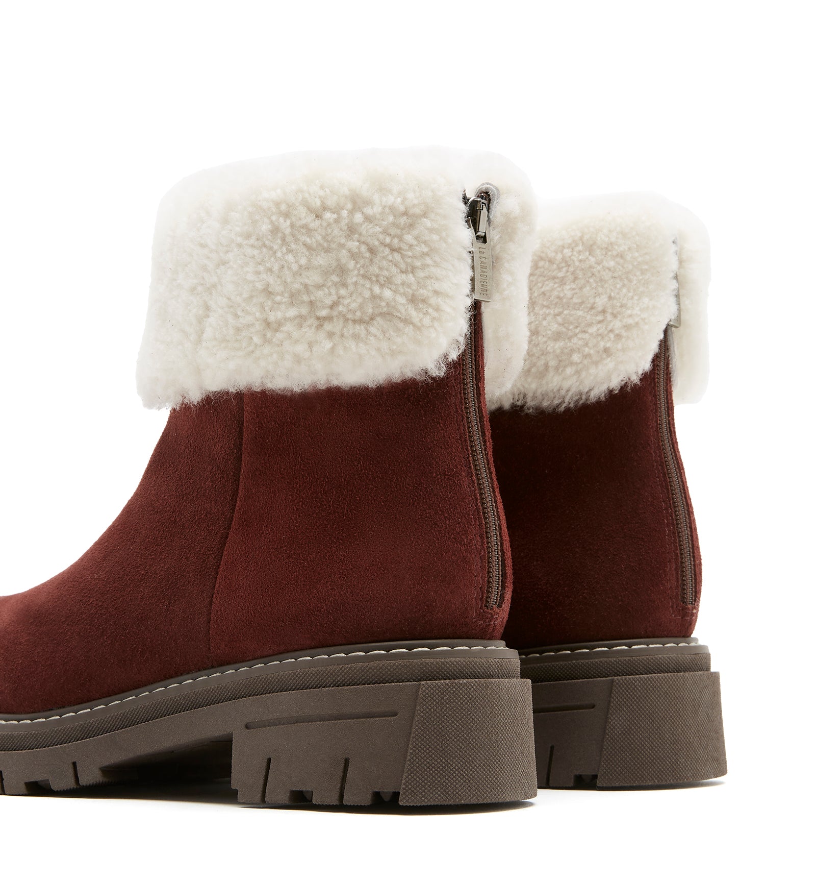 DWAYNE SHEARLING-LINED SUEDE BOOTIE