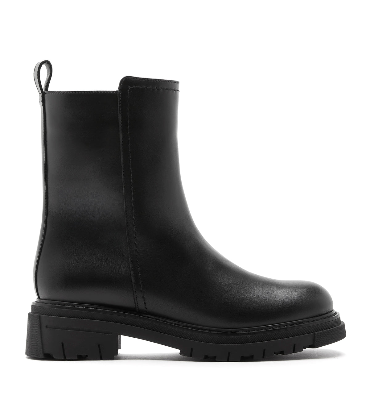 DYNAMITE SHEARLING LINED LEATHER BOOTIE