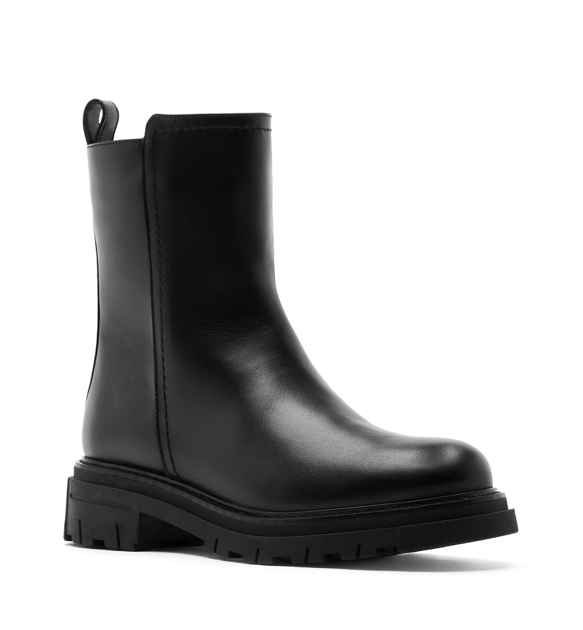 DYNAMITE SHEARLING LINED LEATHER BOOTIE