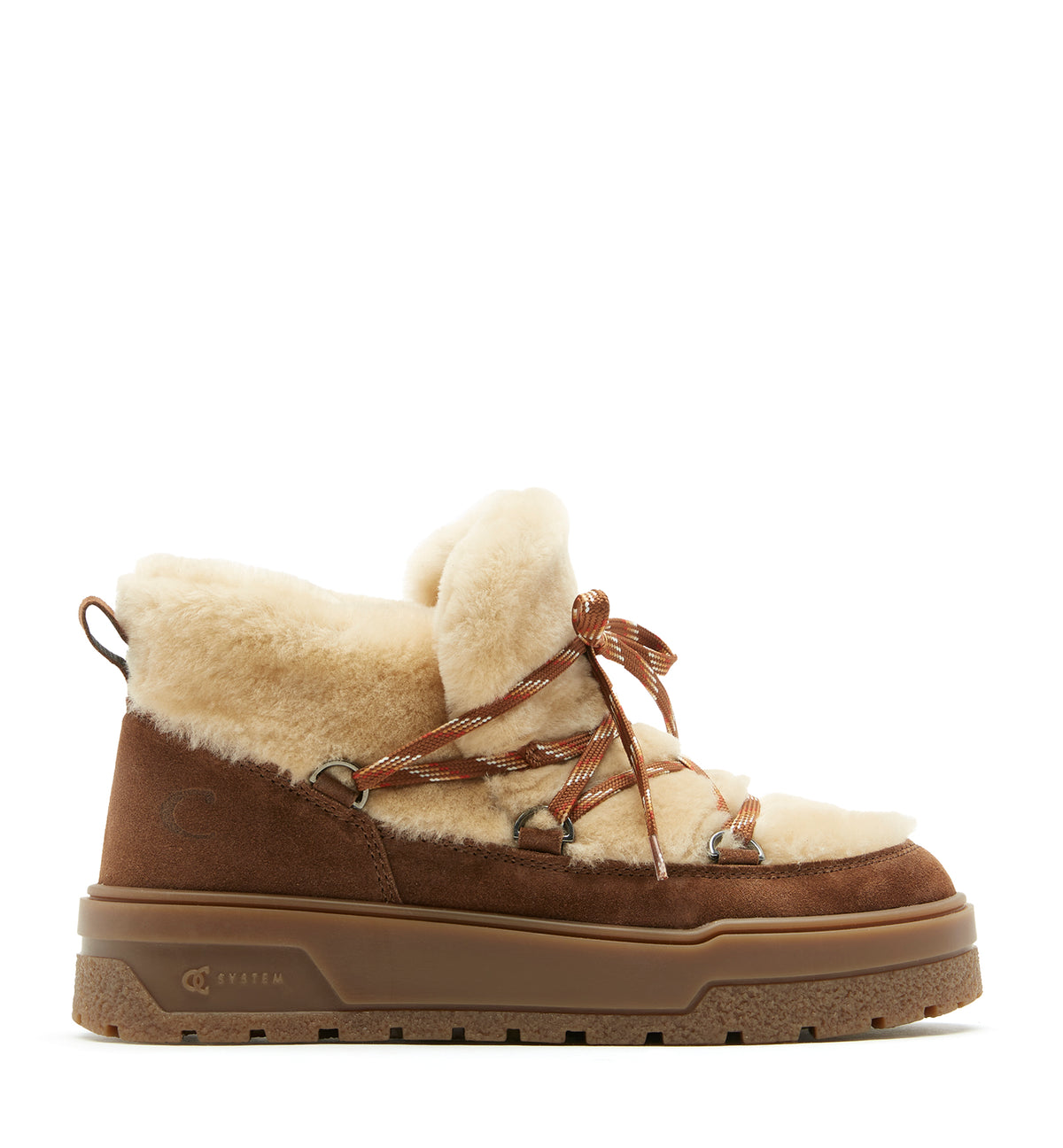 EPIC SHEARLING AND SUEDE BOOTIE