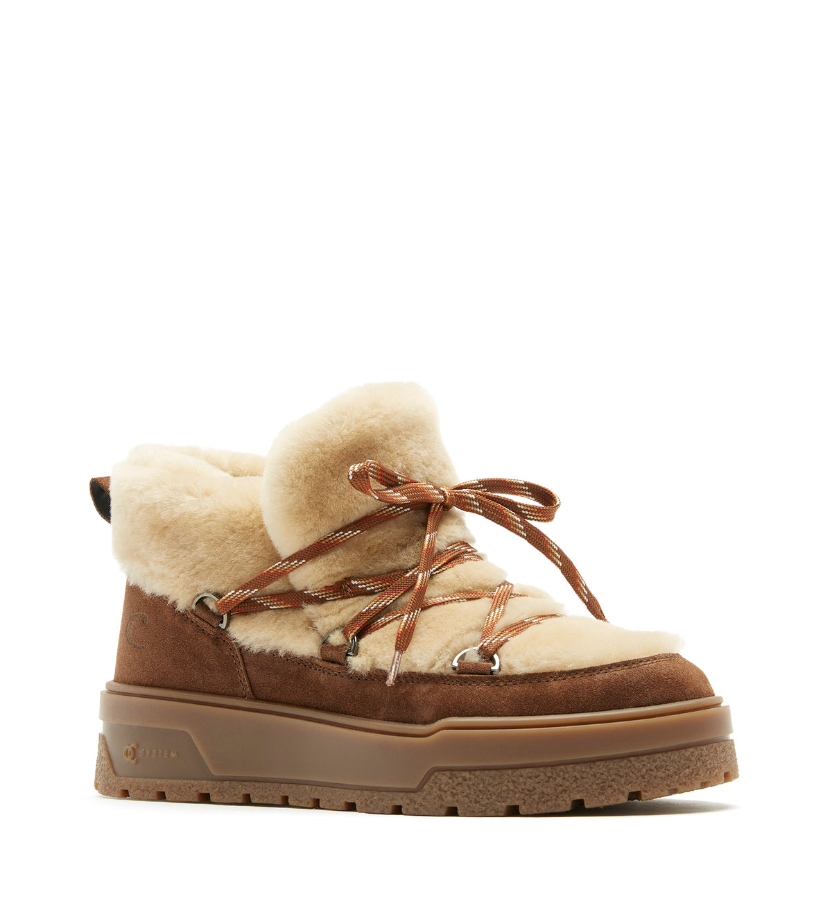 EPIC SHEARLING AND SUEDE BOOTIE