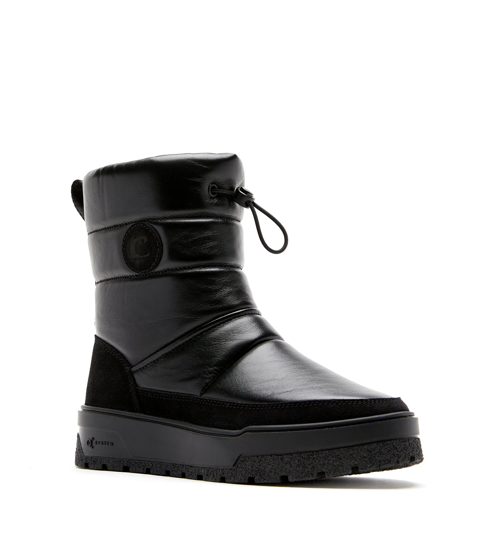 ERIC SHEARLING-LINED LEATHER BOOTIE